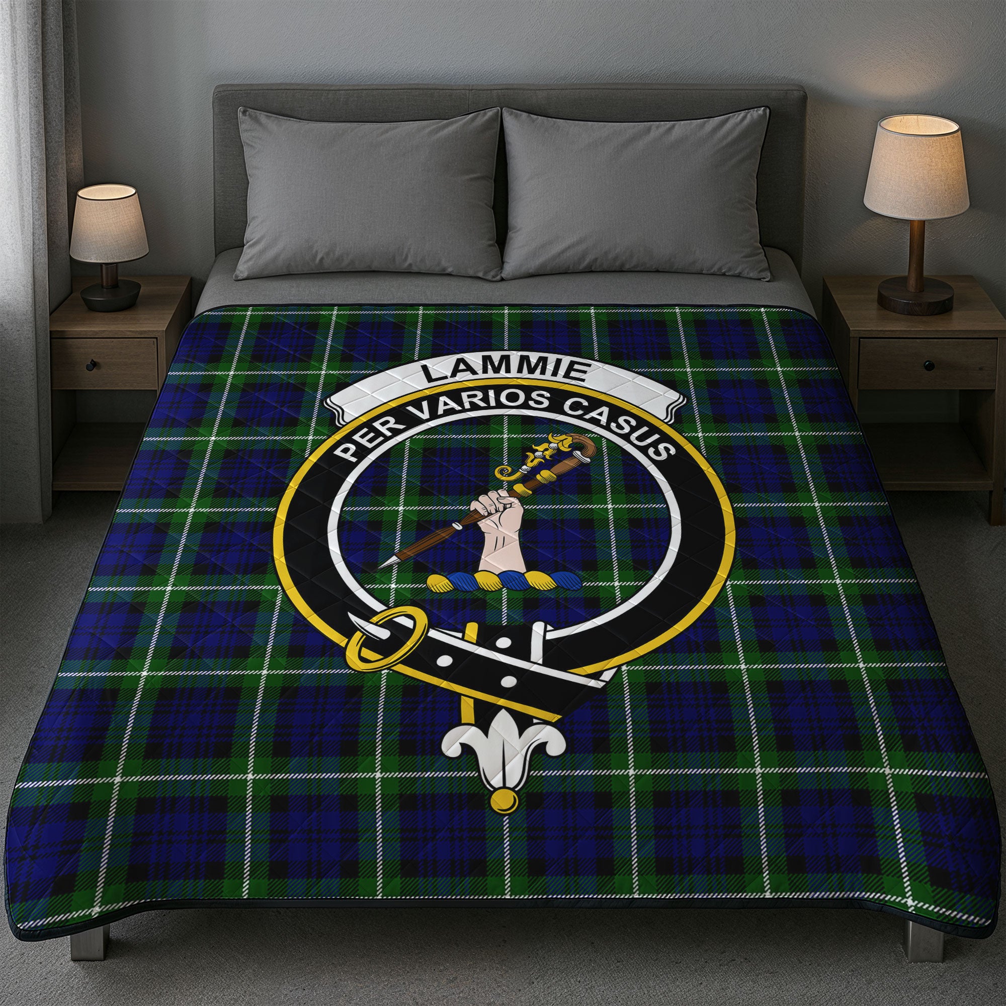 Lammie Tartan Crest Quilt