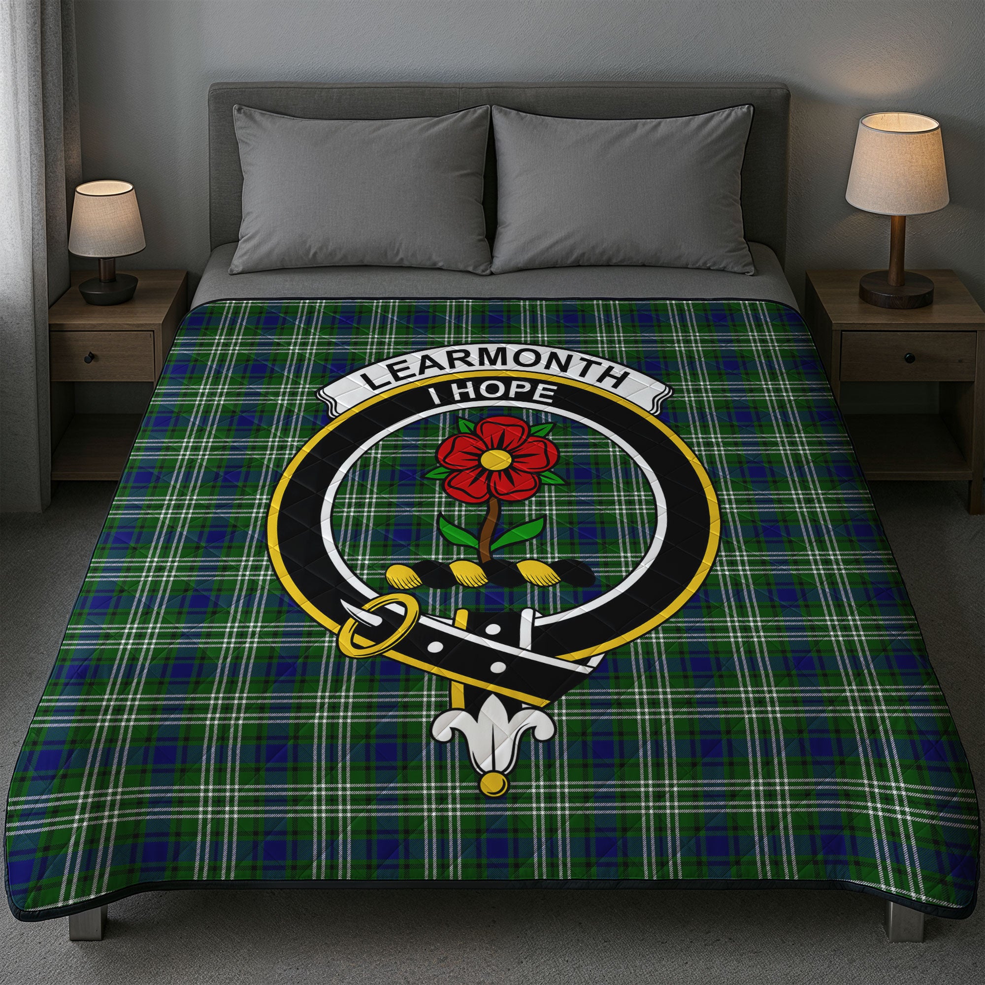 Learmonth Tartan Crest Quilt