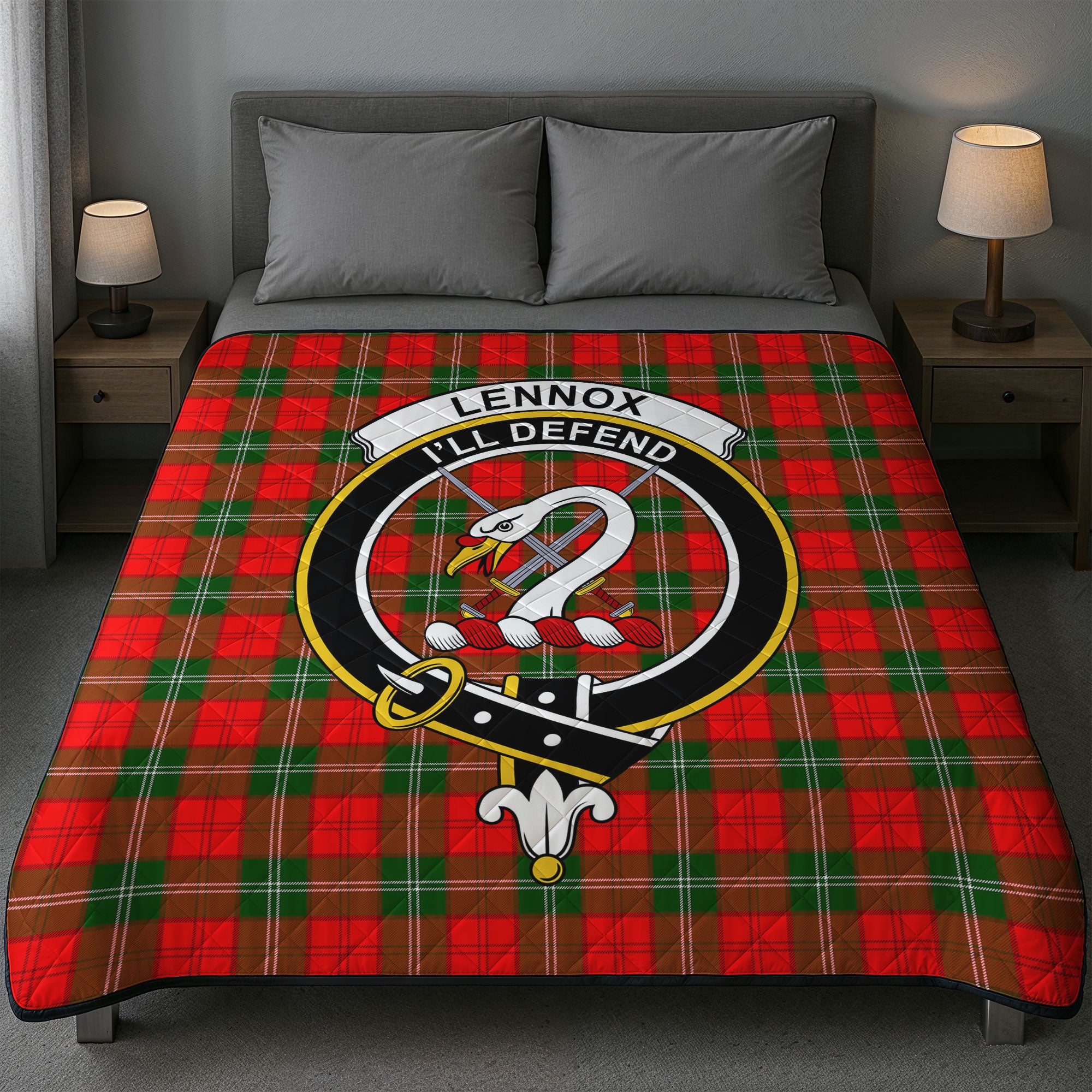 Lennox Tartan Crest Quilt