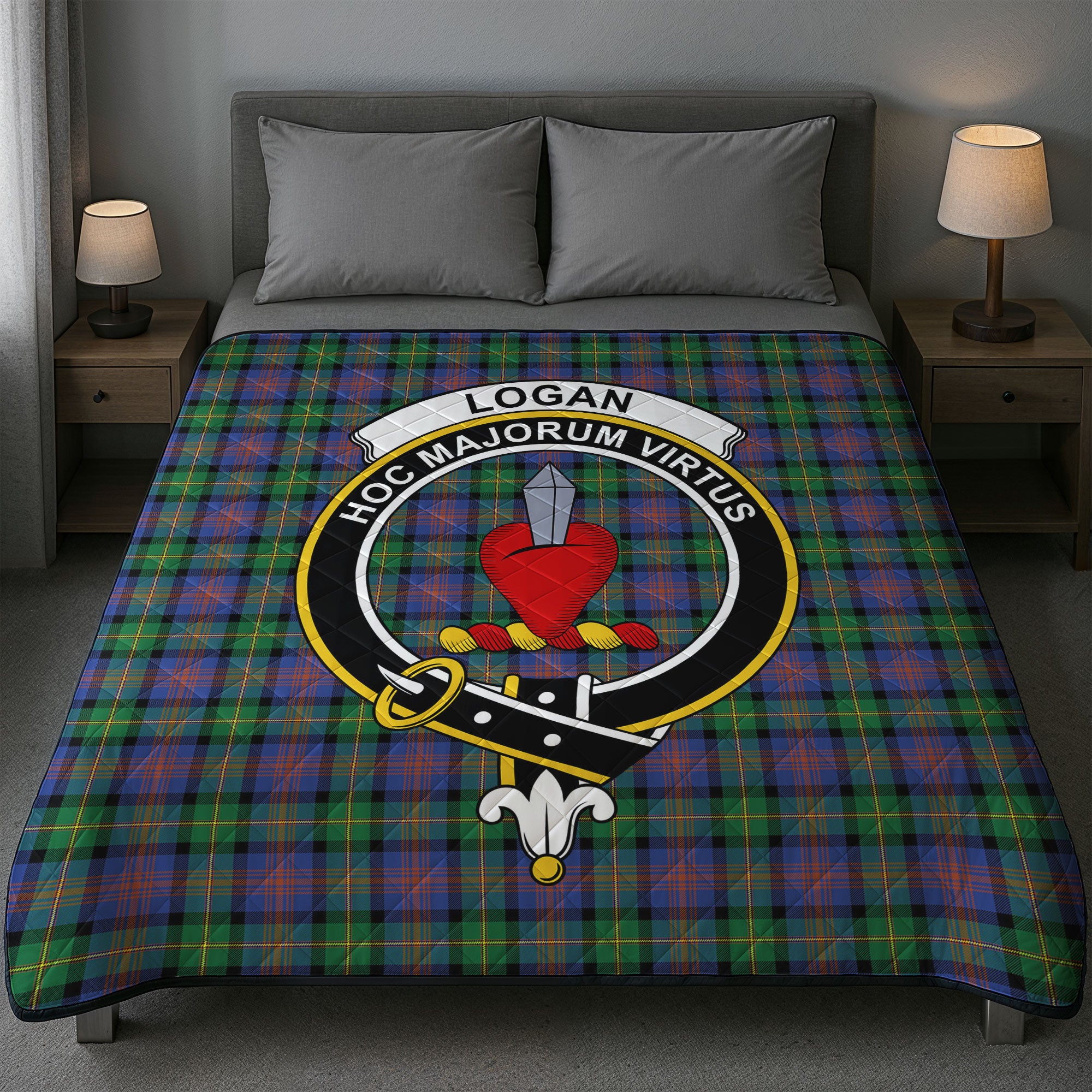 Logan Ancient Tartan Crest Quilt