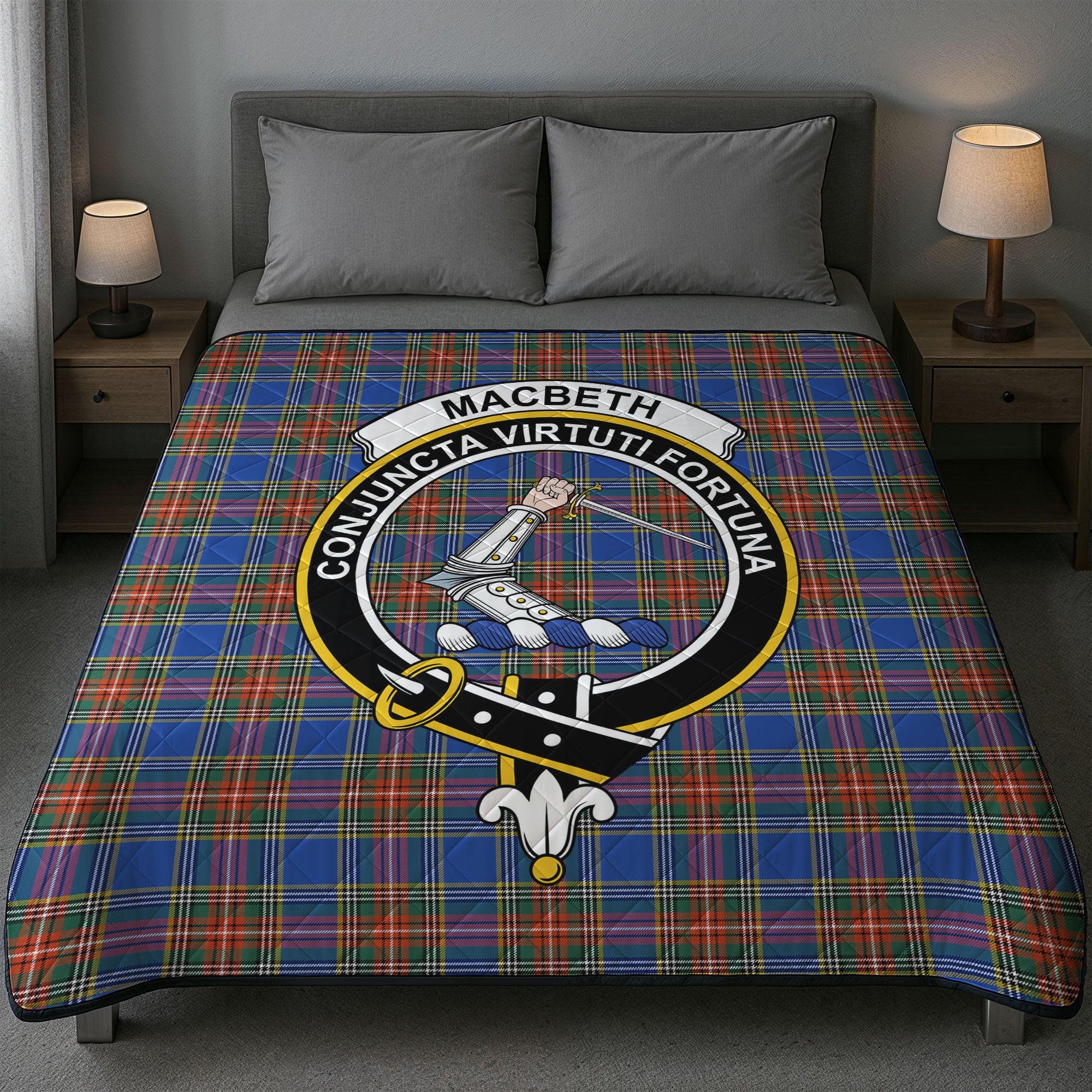 MacBeth Ancient Tartan Crest Quilt