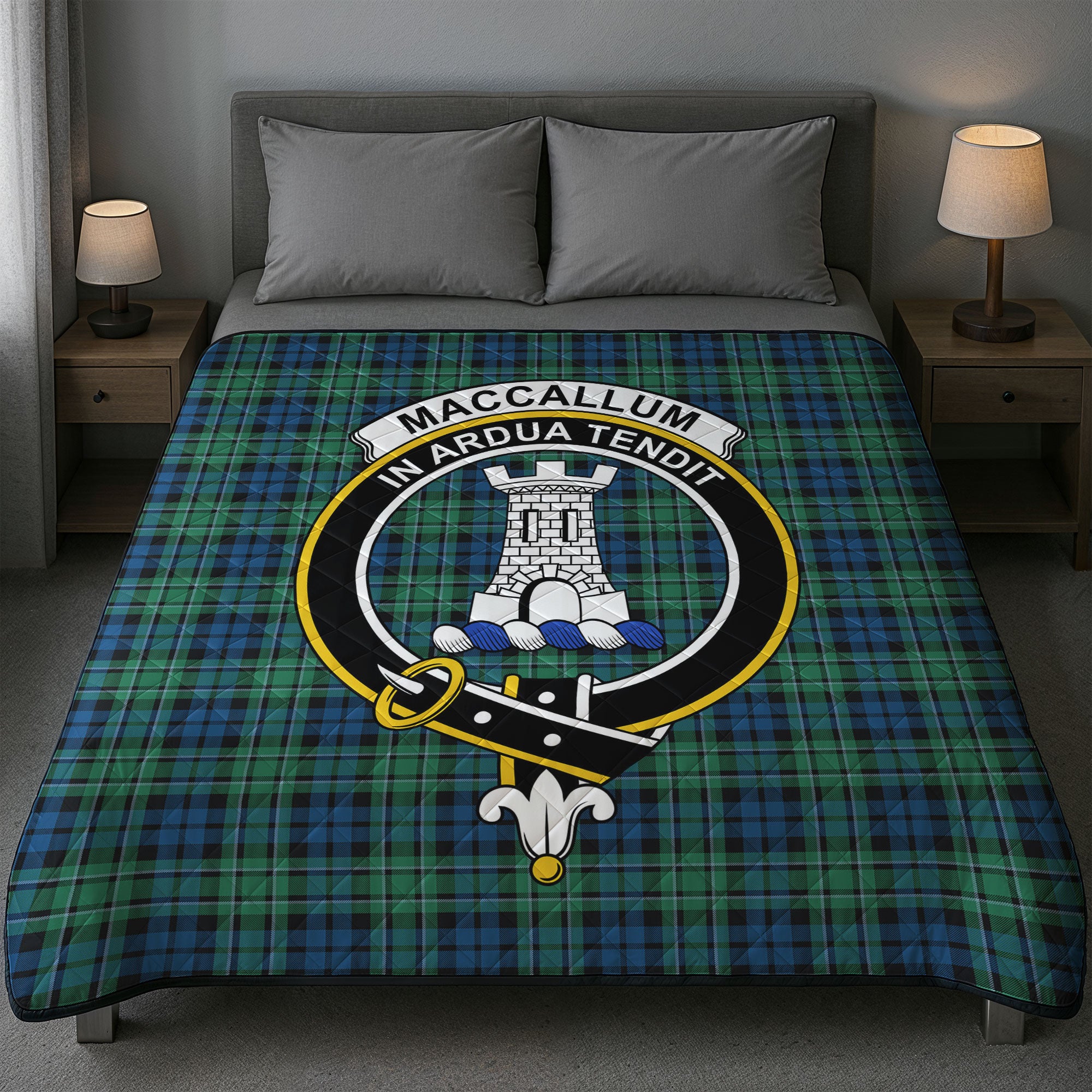 MacCallum Ancient Tartan Crest Quilt