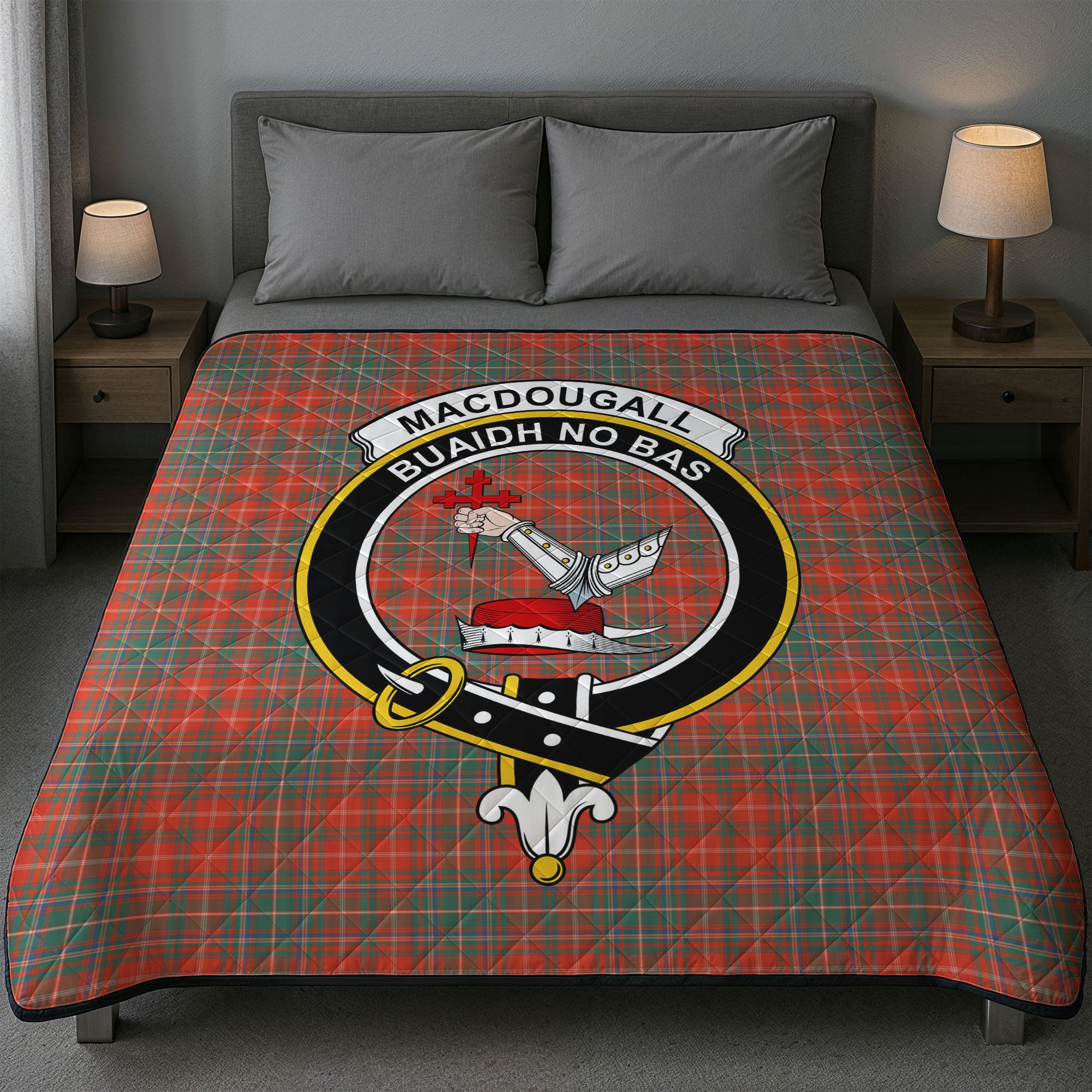 MacDougall Ancient Tartan Crest Quilt