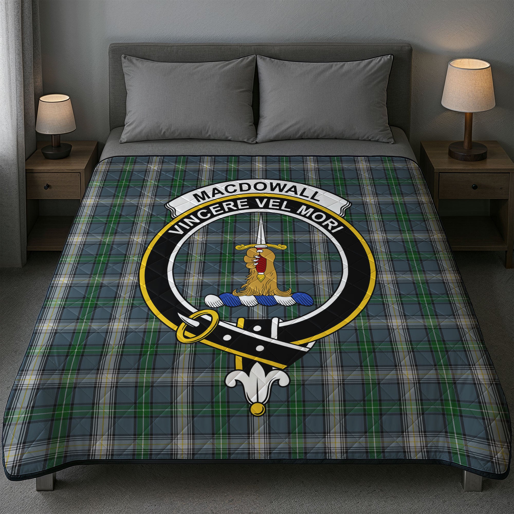 MacDowall Tartan Crest Quilt