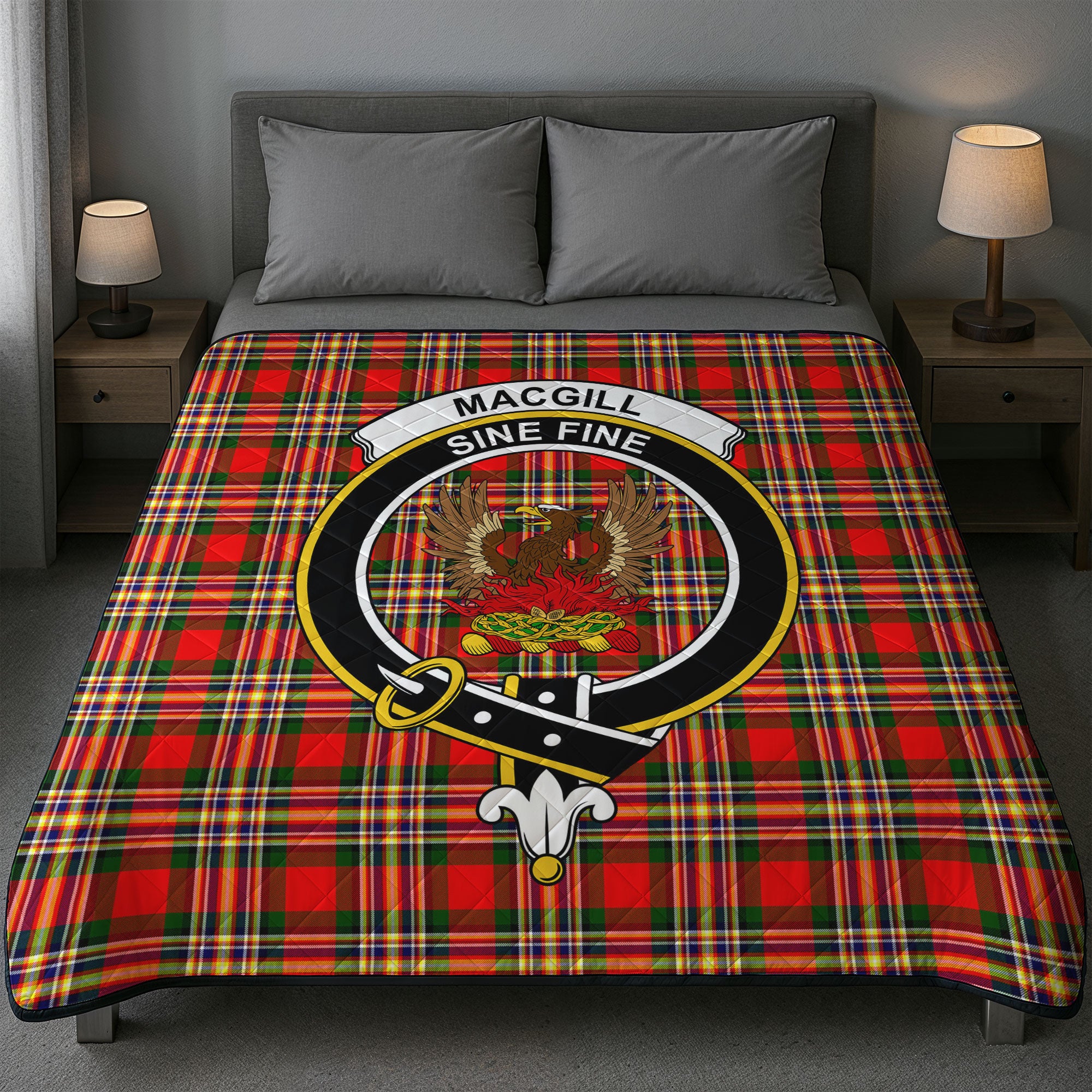 MacGill Modern Tartan Crest Quilt
