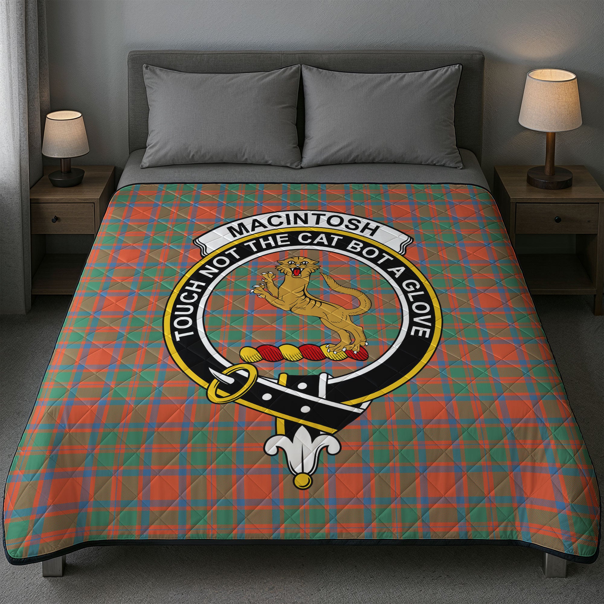 MacIntosh Ancient Tartan Crest Quilt