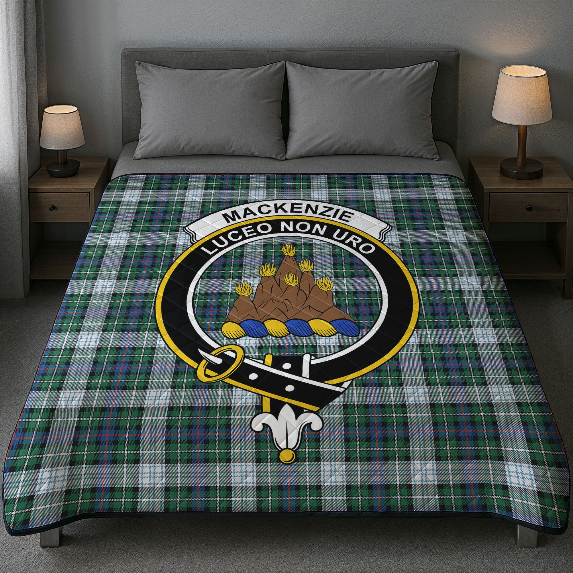 MacKenzie Dress Ancient Tartan Crest Quilt