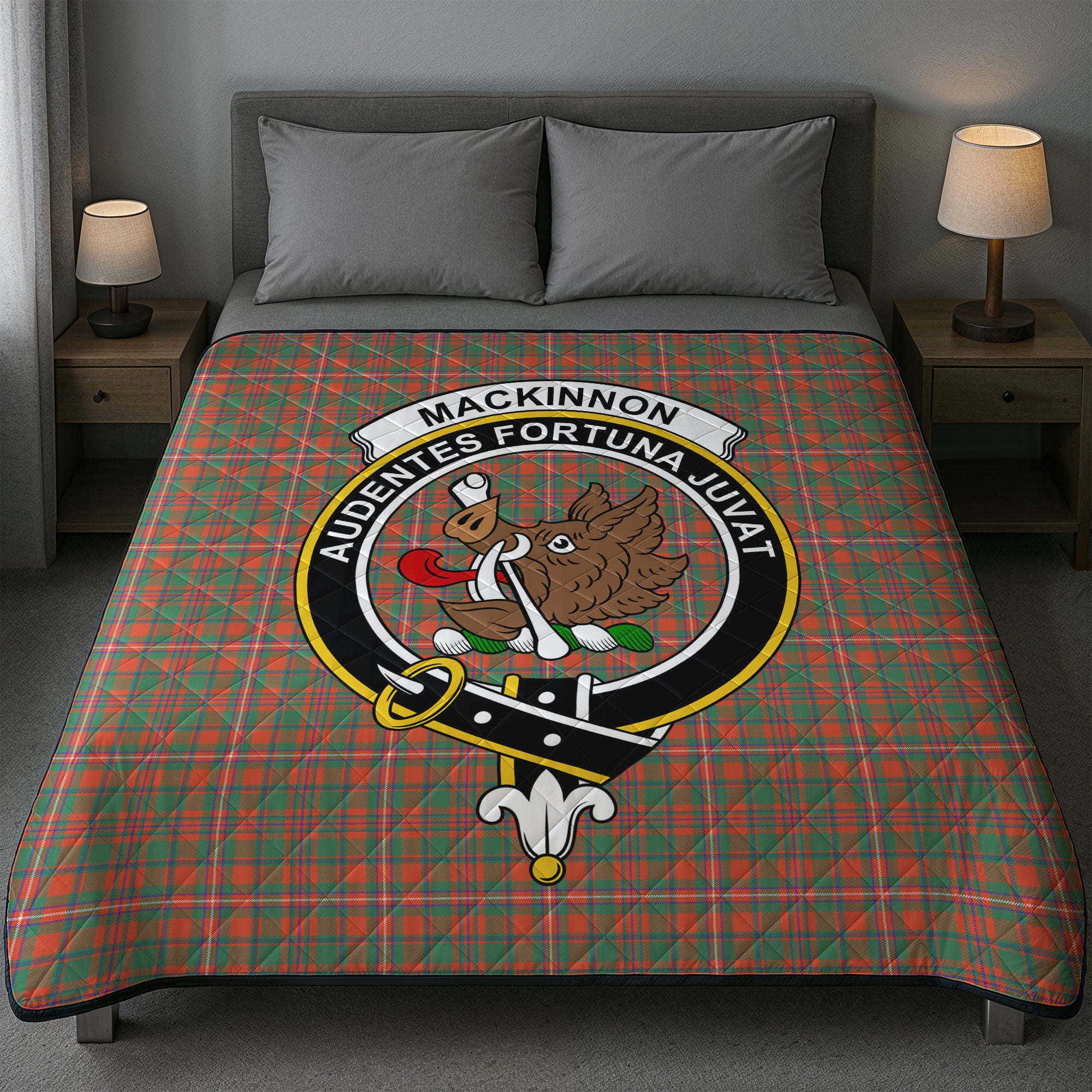 MacKinnon Ancient Tartan Crest Quilt