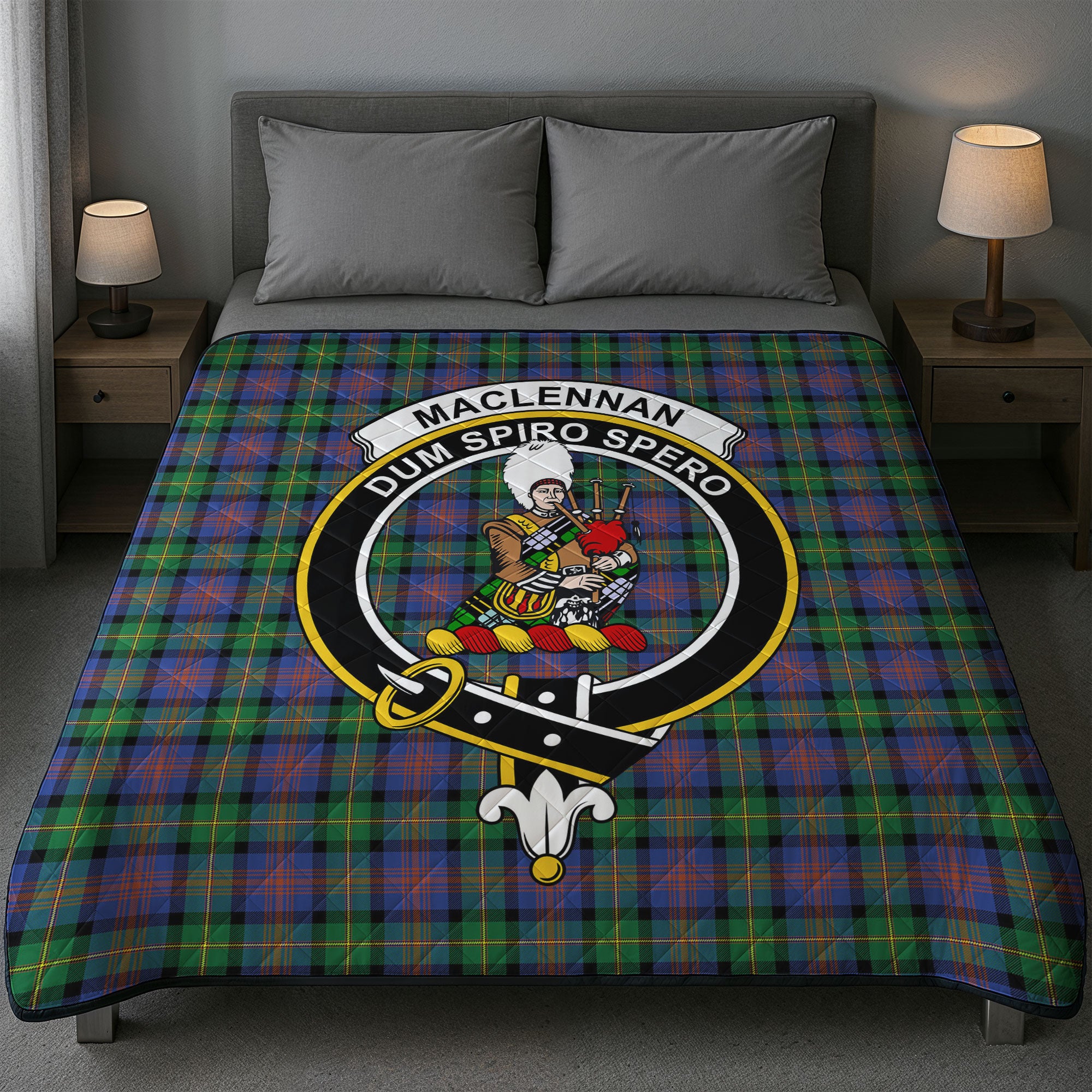 MacLennan Ancient Tartan Crest Quilt