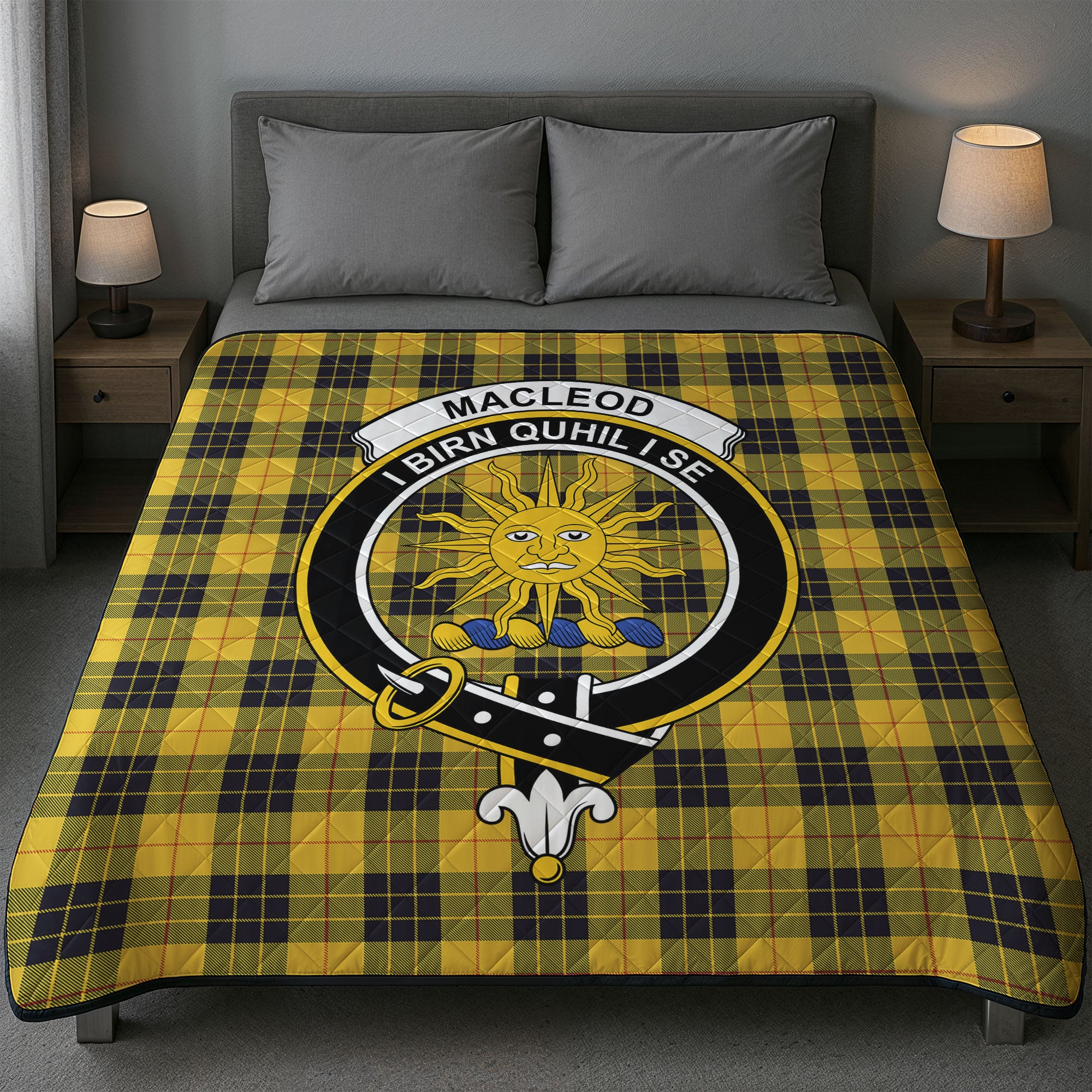 MacLeod of Lewis Ancient Tartan Crest Quilt