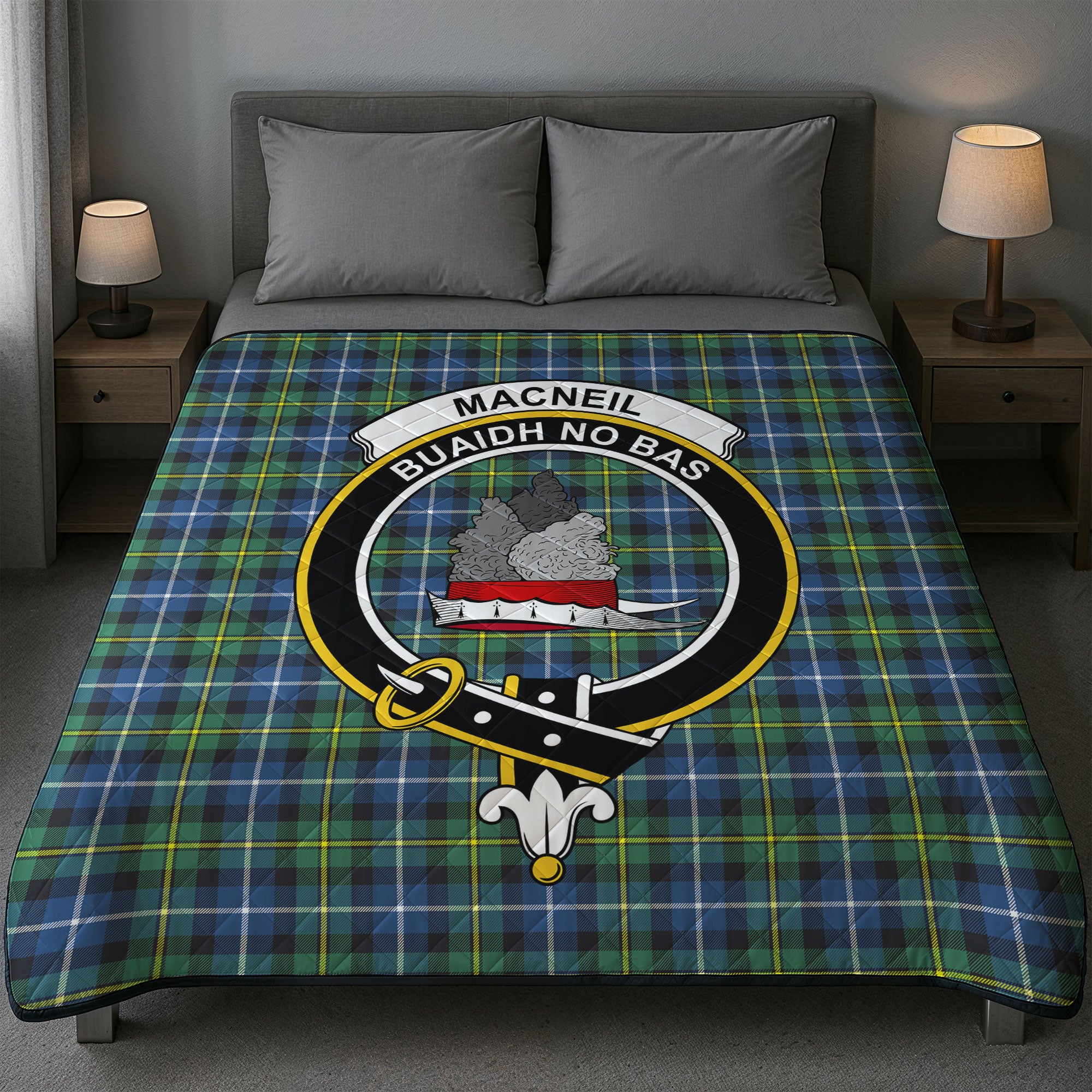 MacNeil of Barra Ancient Tartan Crest Quilt