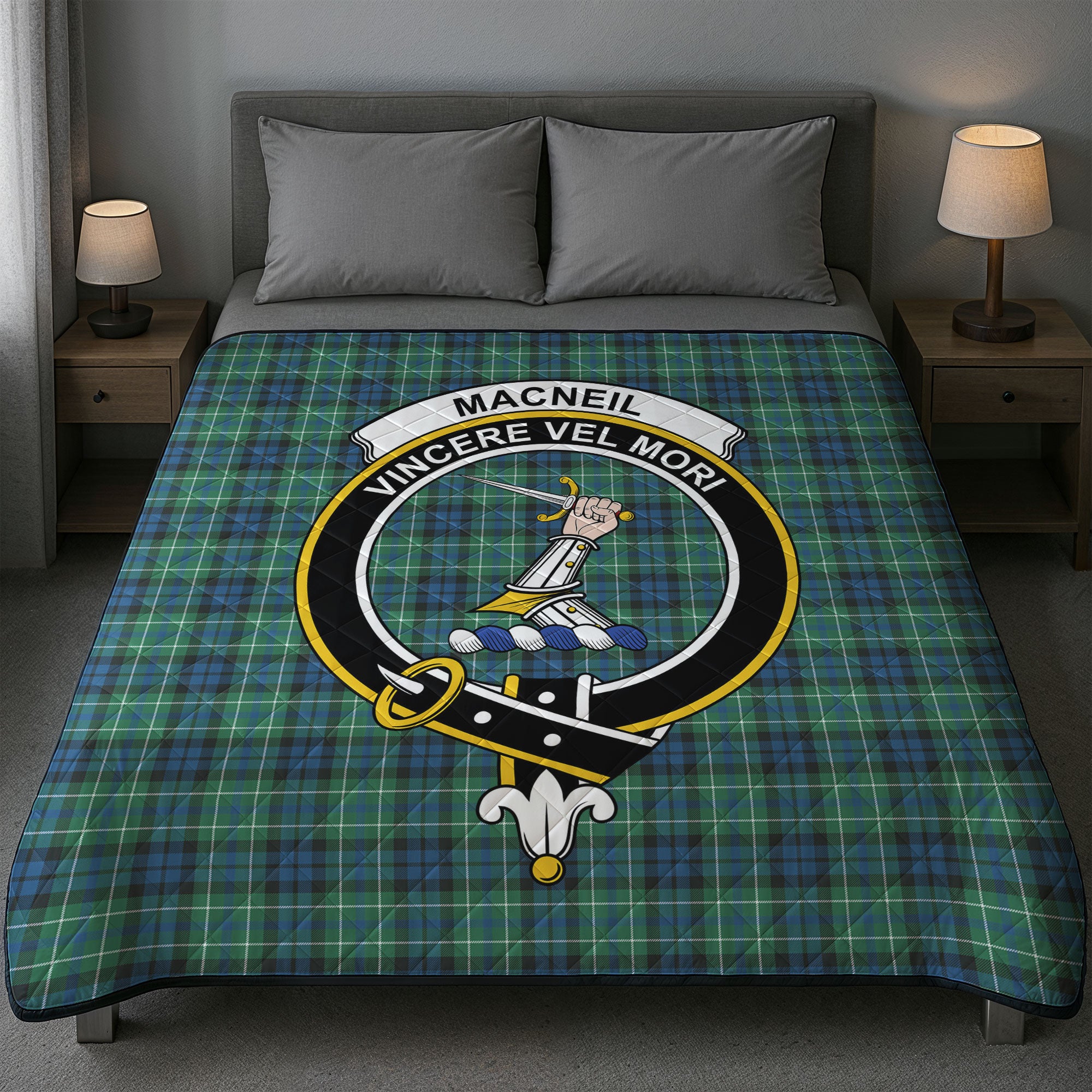 MacNeil of Colonsay Ancient Tartan Crest Quilt