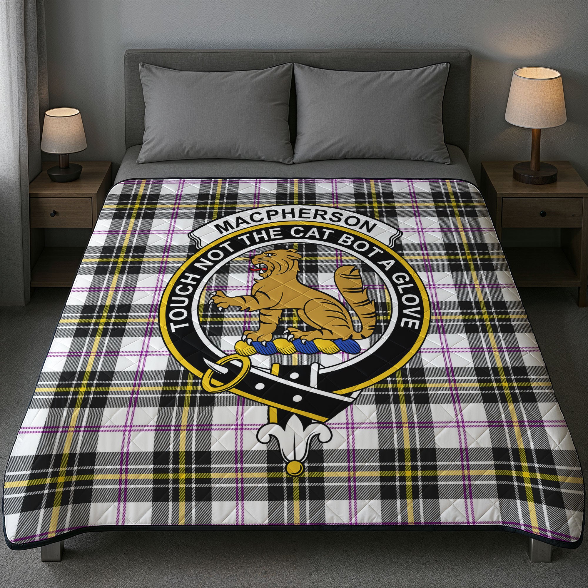 MacPherson Dress Modern Tartan Crest Quilt
