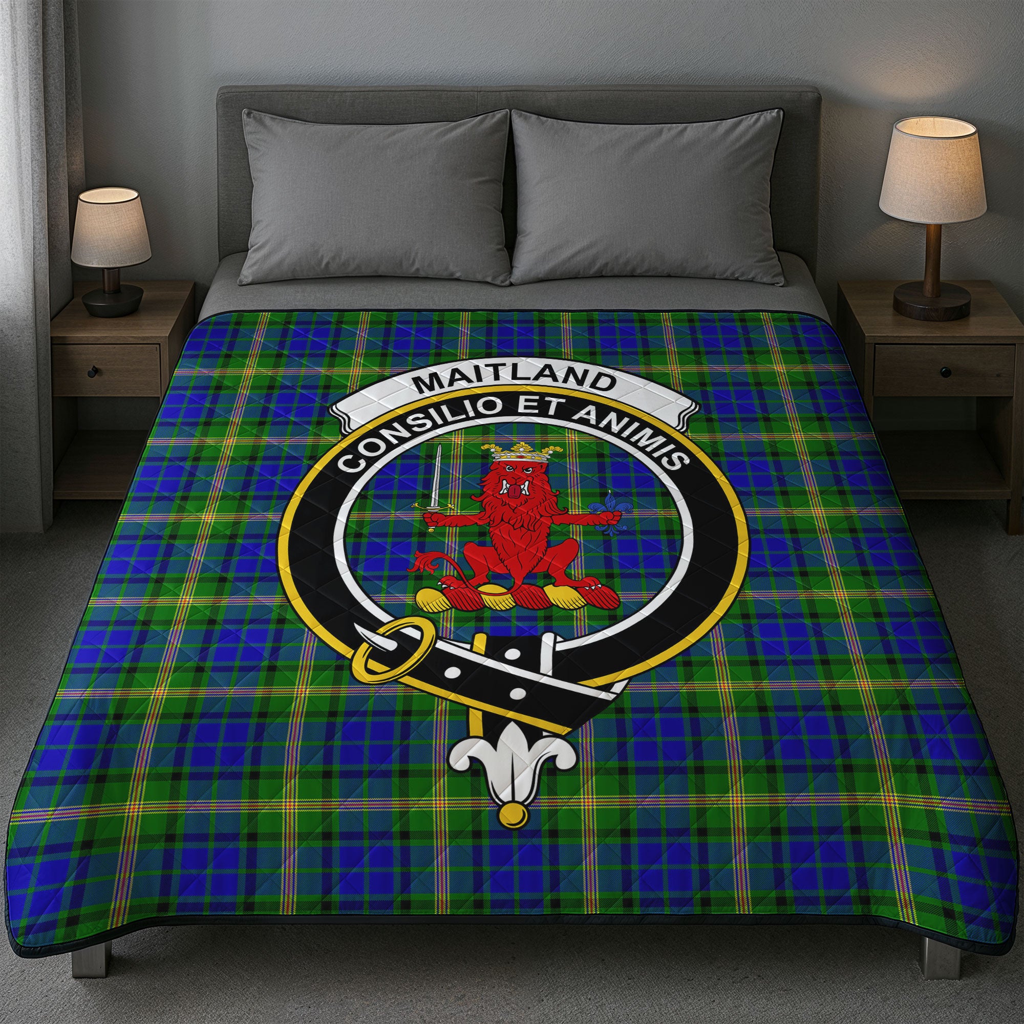 Maitland Tartan Crest Quilt