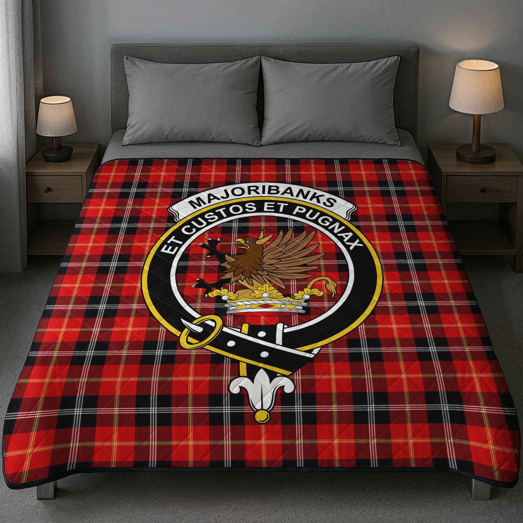 Majoribanks Tartan Crest Quilt