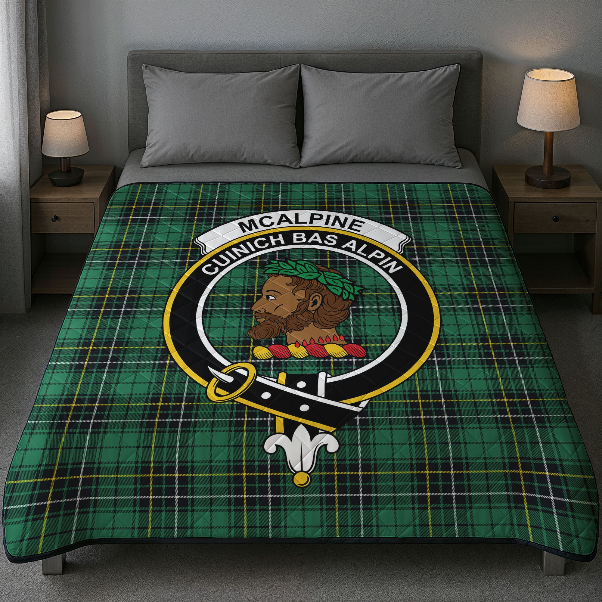 McAlpine Ancient Tartan Crest Quilt