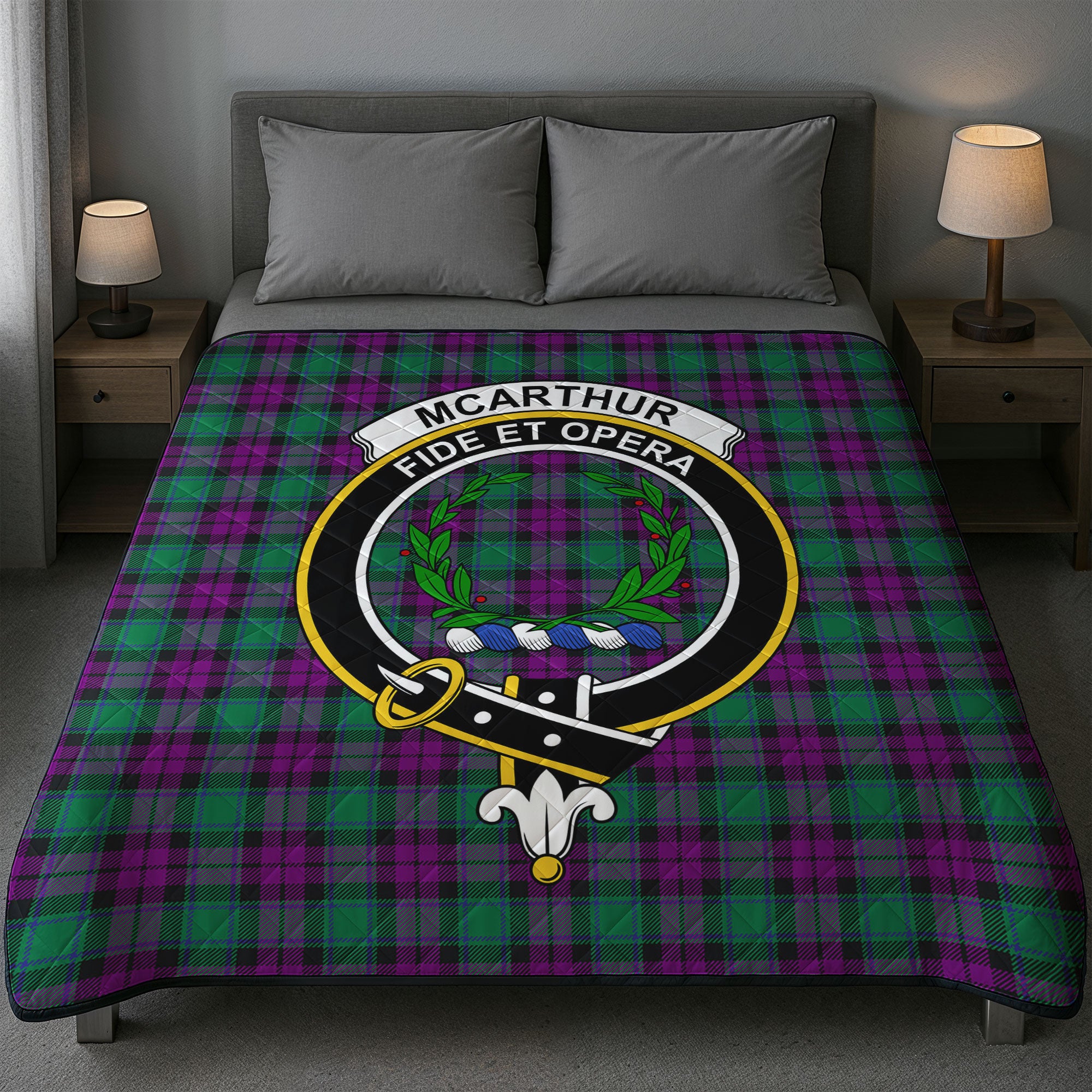 McArthur - Milton Tartan Crest Quilt