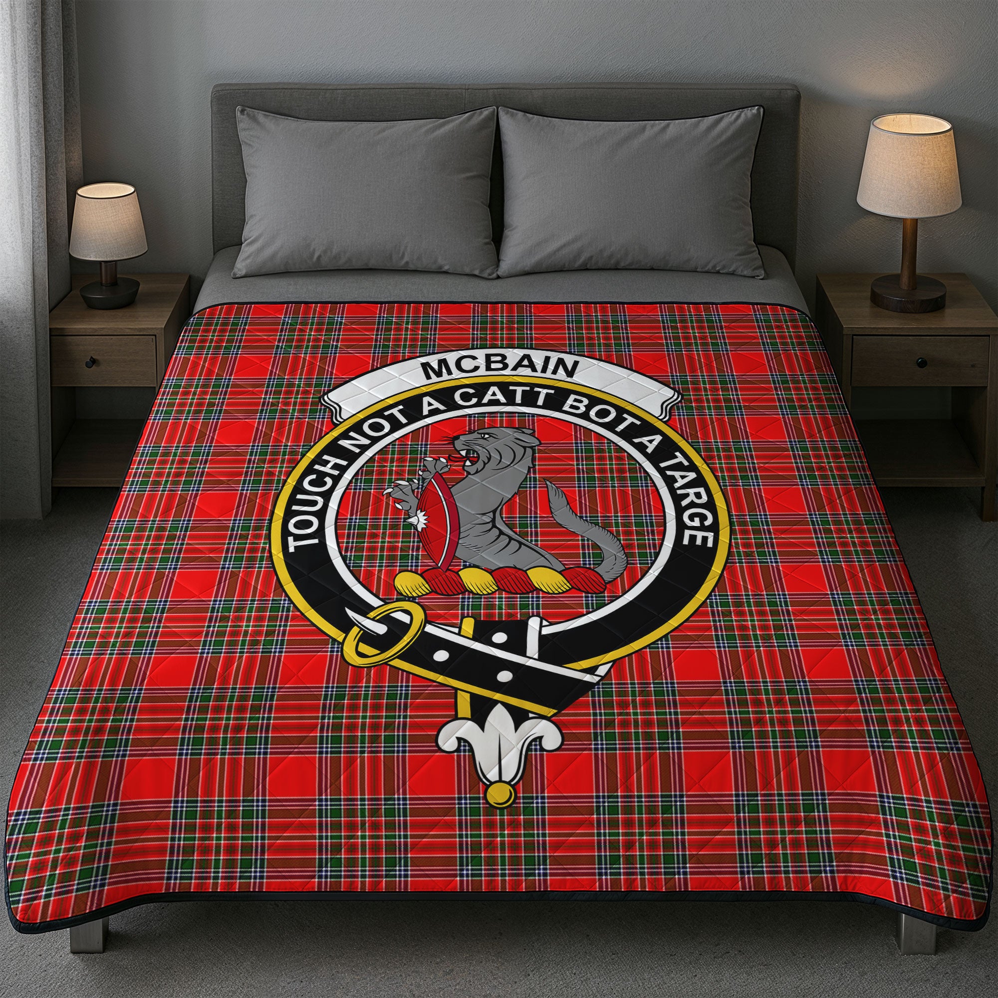 McBain Tartan Crest Quilt