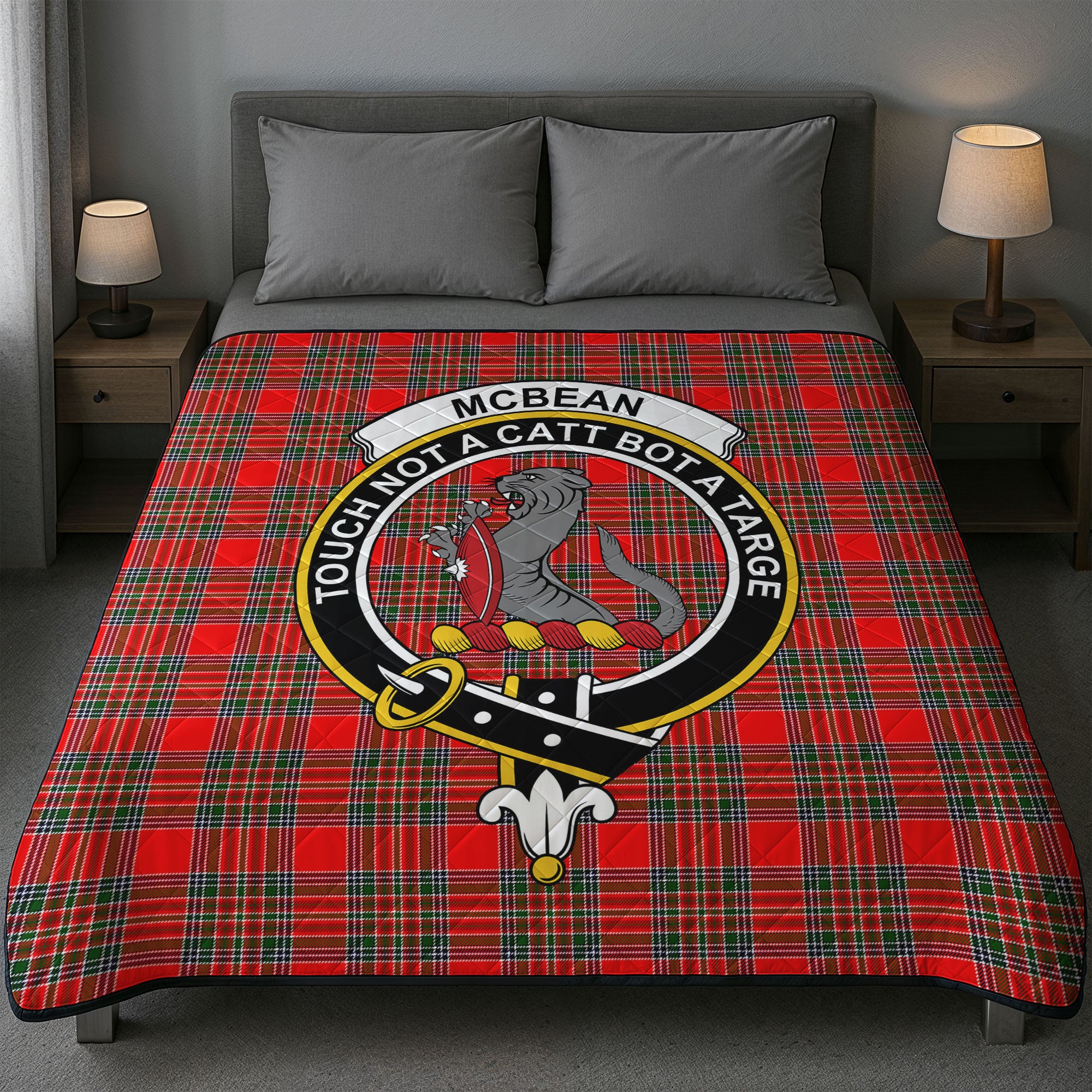 McBean Tartan Crest Quilt