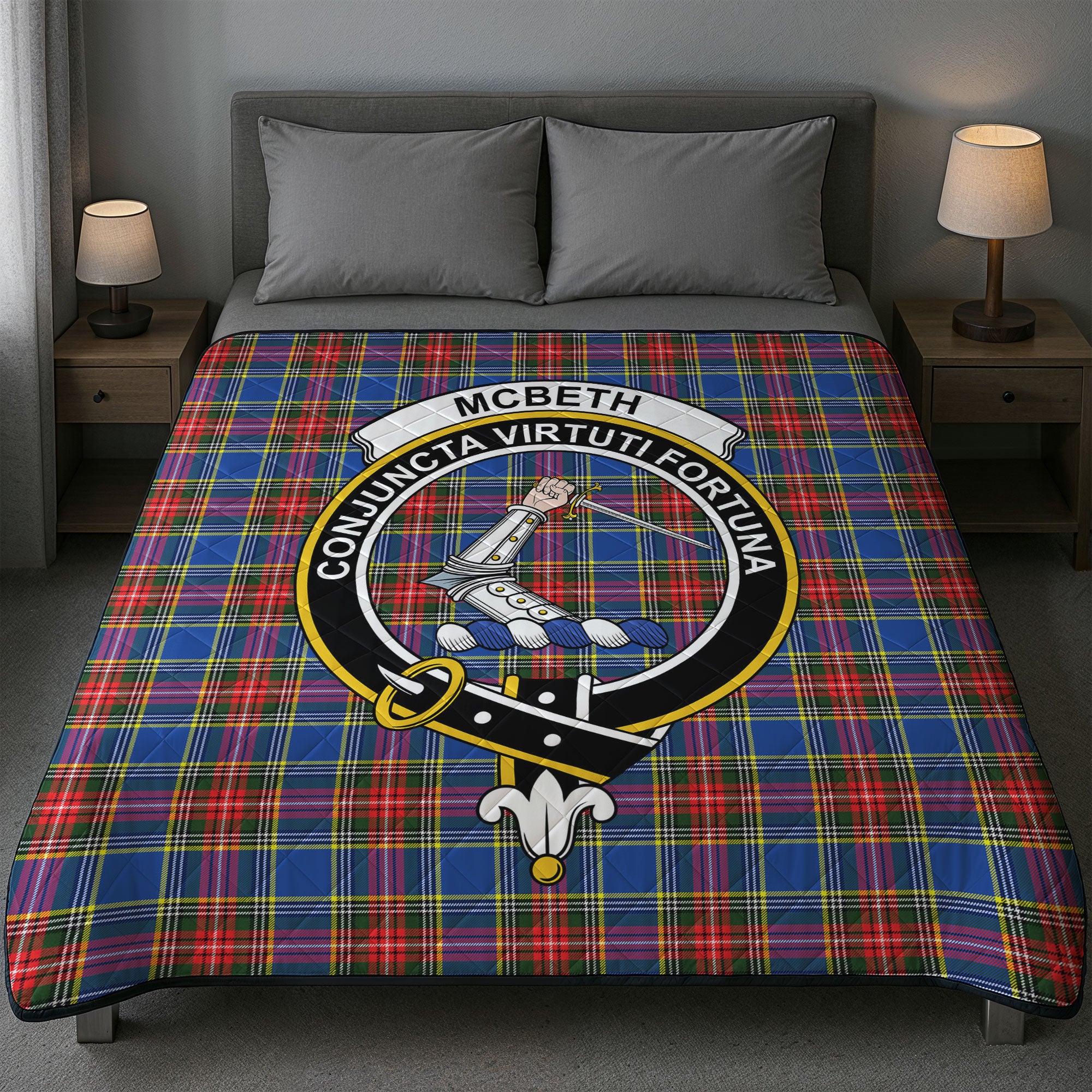 McBeth Modern Tartan Crest Quilt