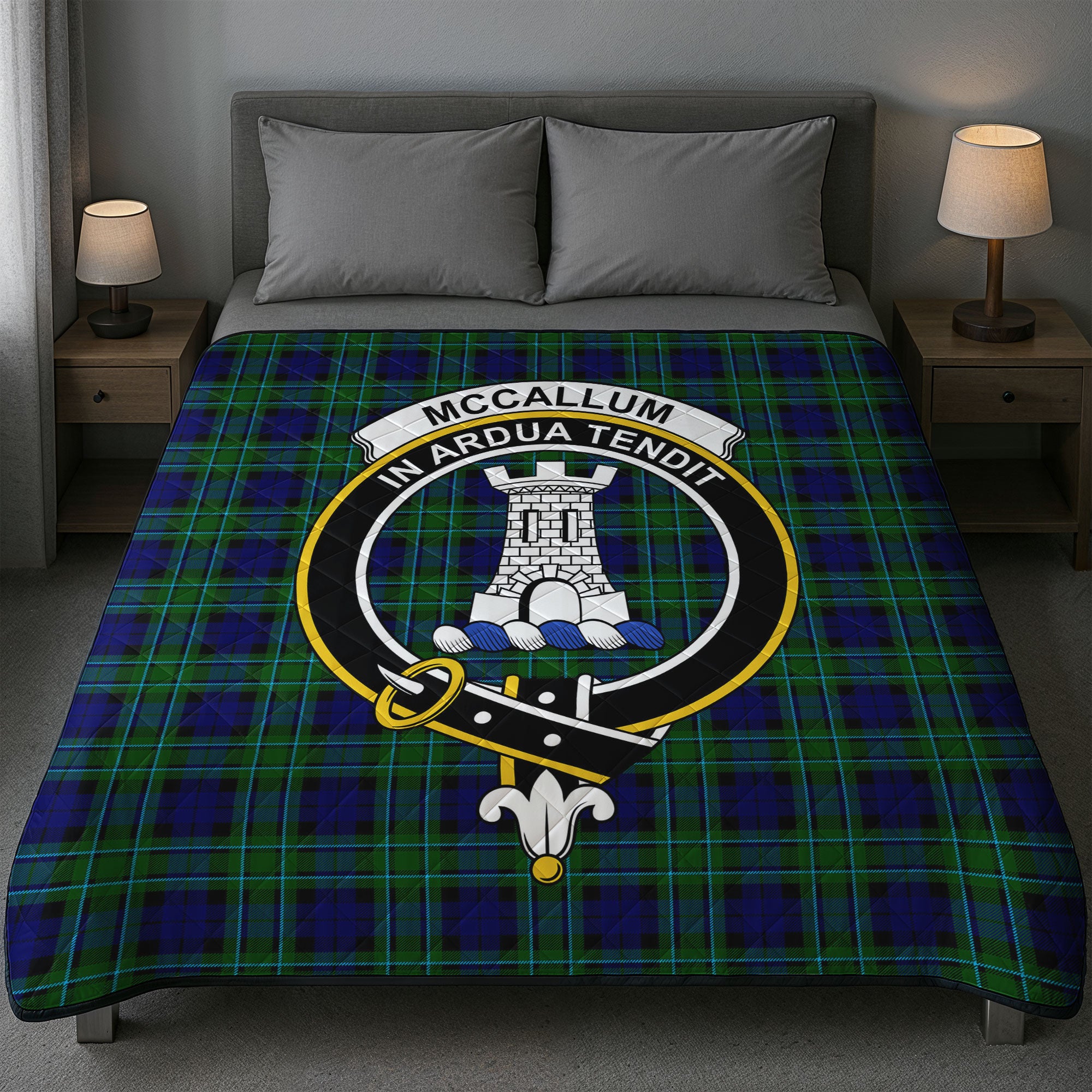 McCallum Modern Tartan Crest Quilt