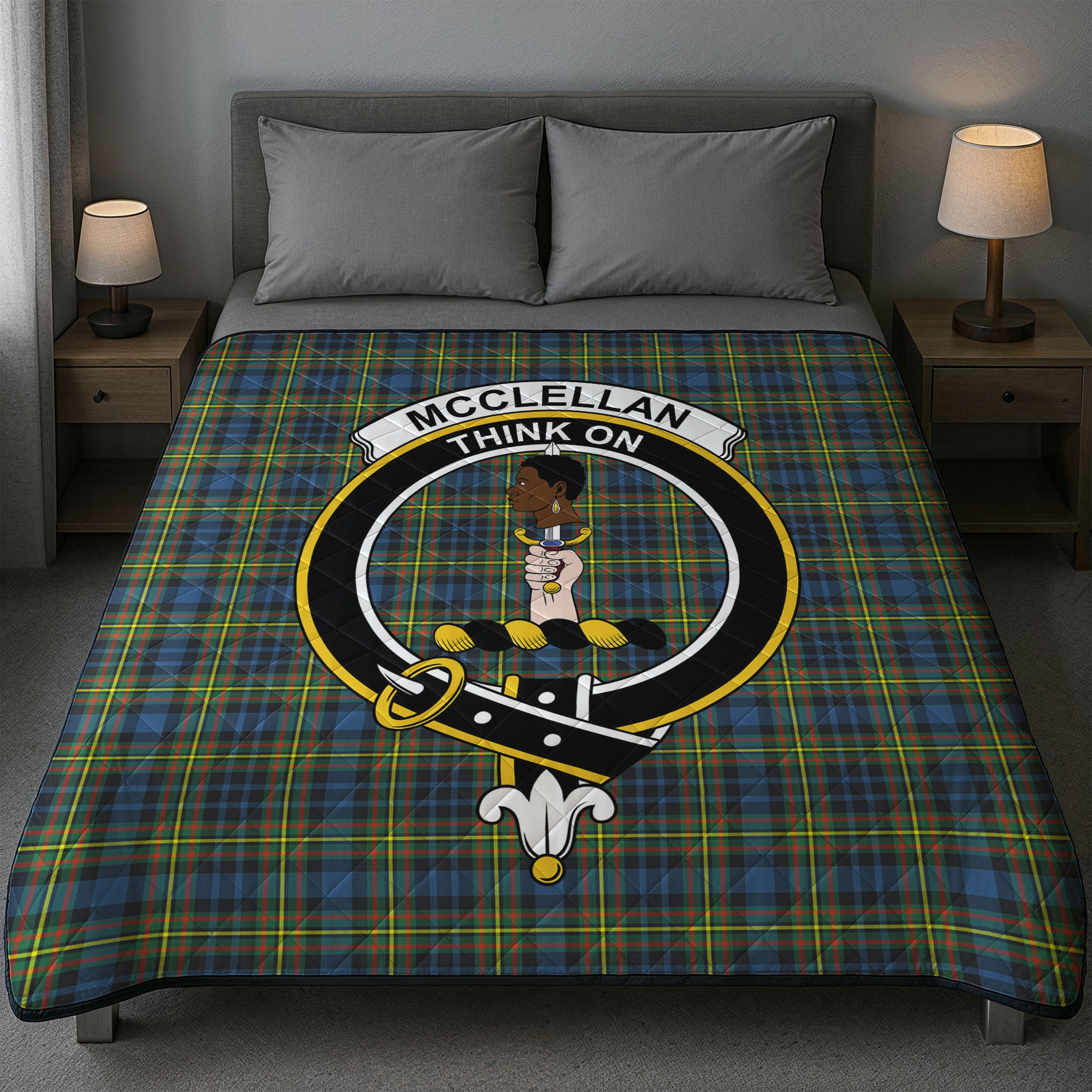 McClellan Ancient Tartan Crest Quilt