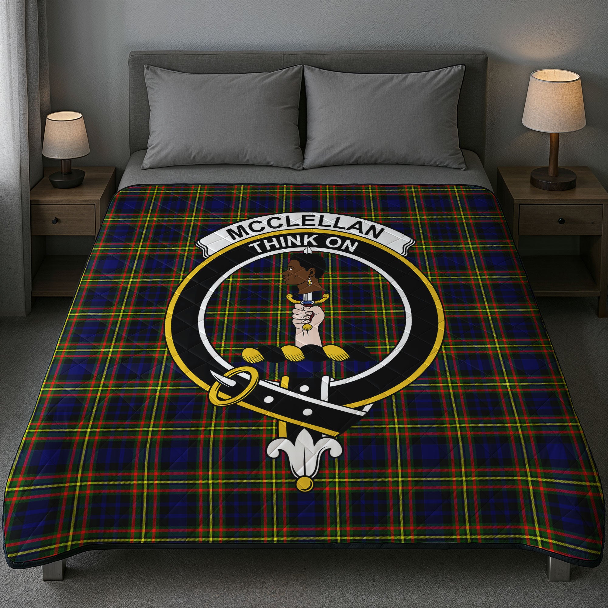 McClellan Modern Tartan Crest Quilt