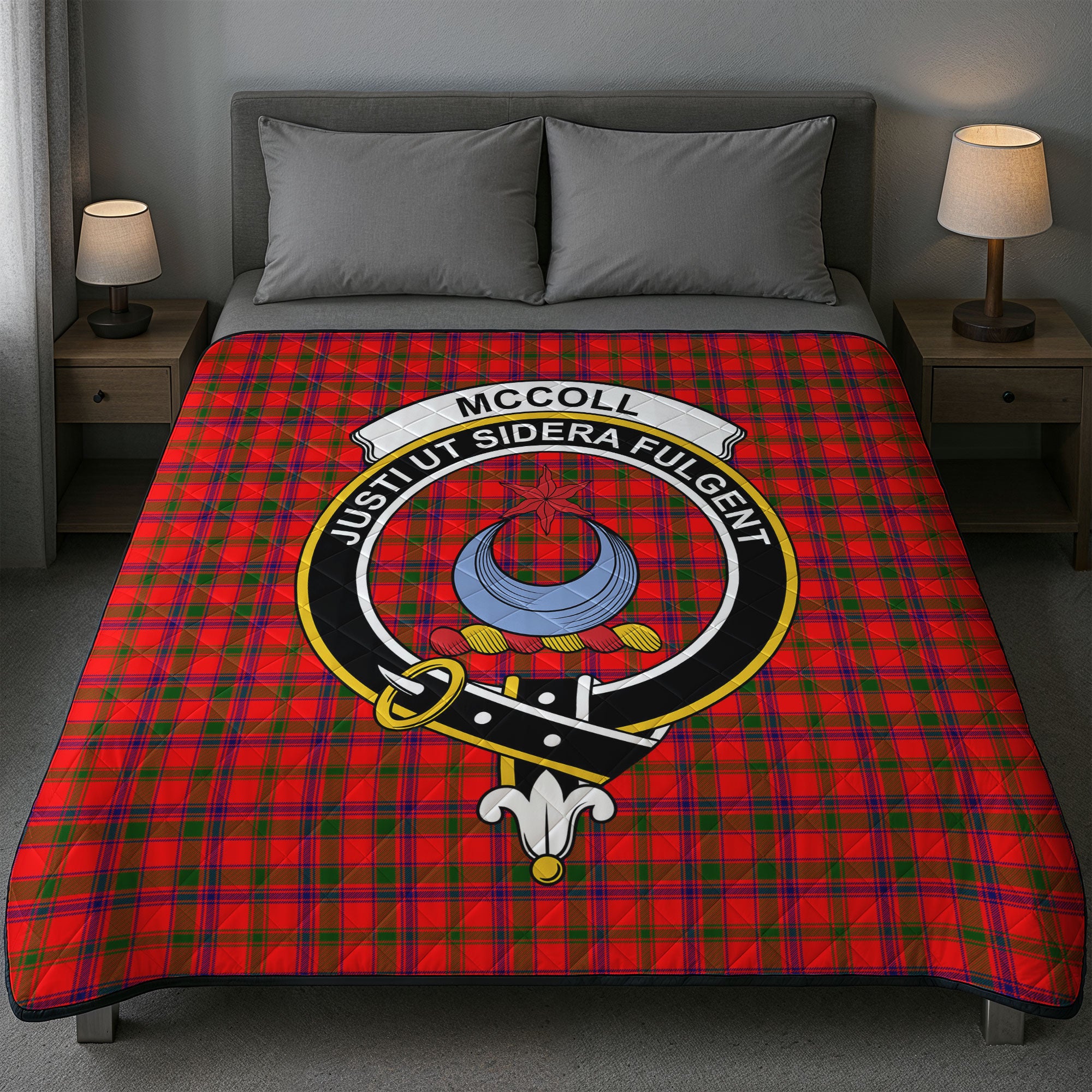 McColl Tartan Crest Quilt