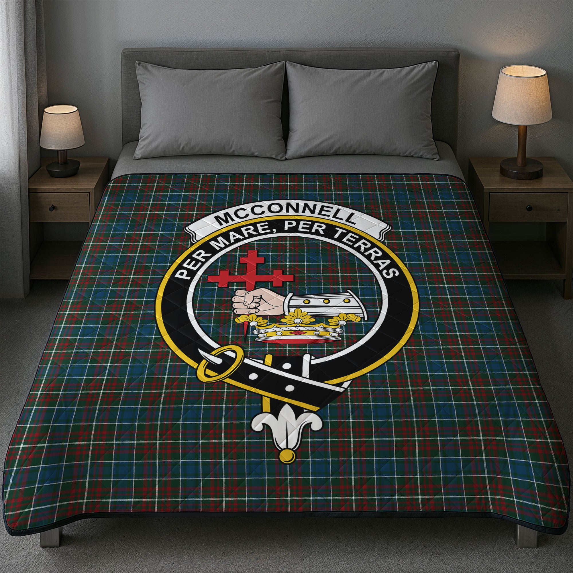 McConnell Tartan Crest Quilt