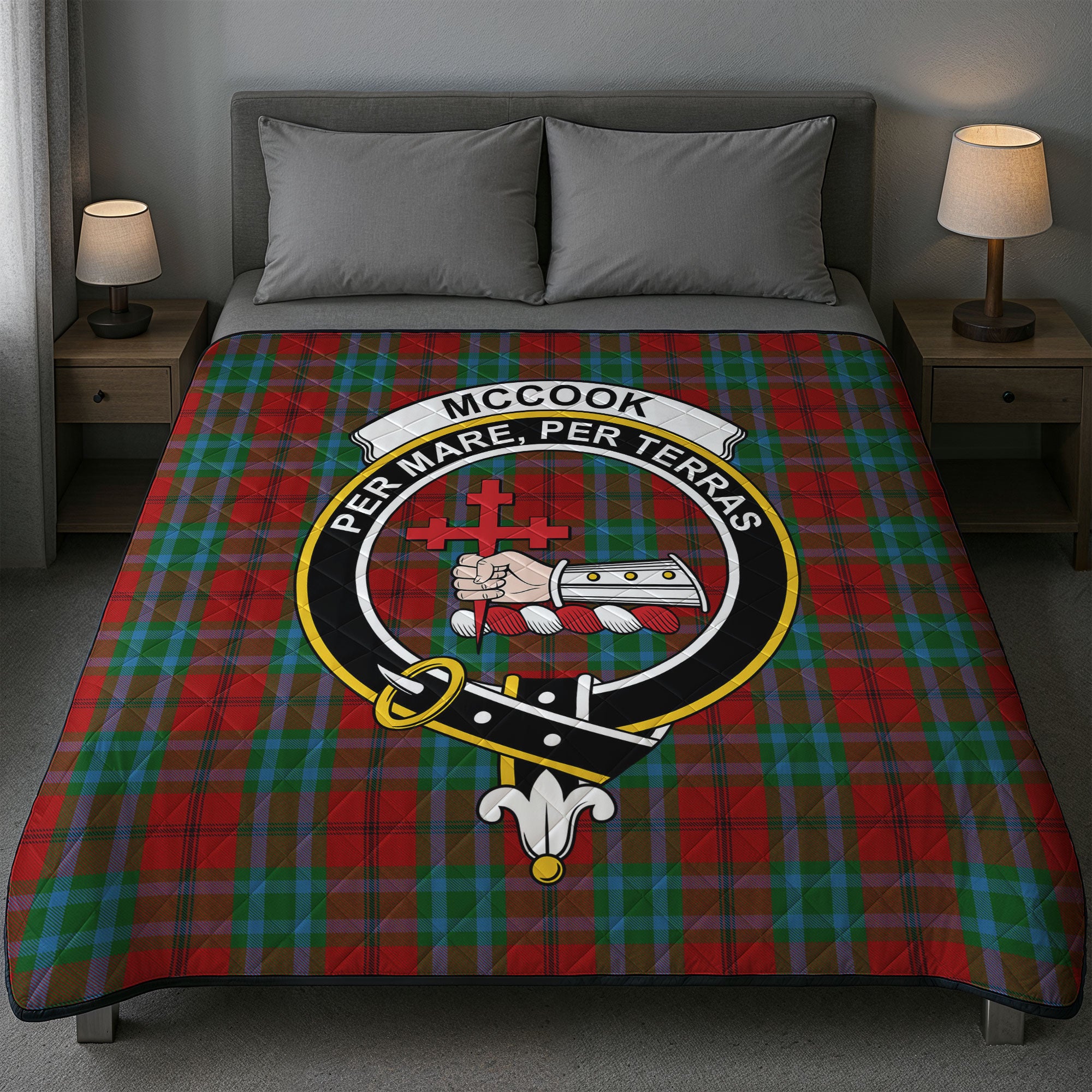 McCook Tartan Crest Quilt