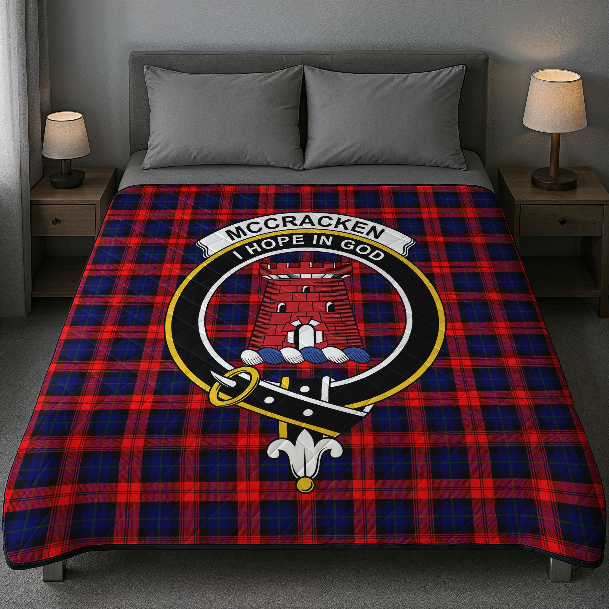 McCracken Tartan Crest Quilt