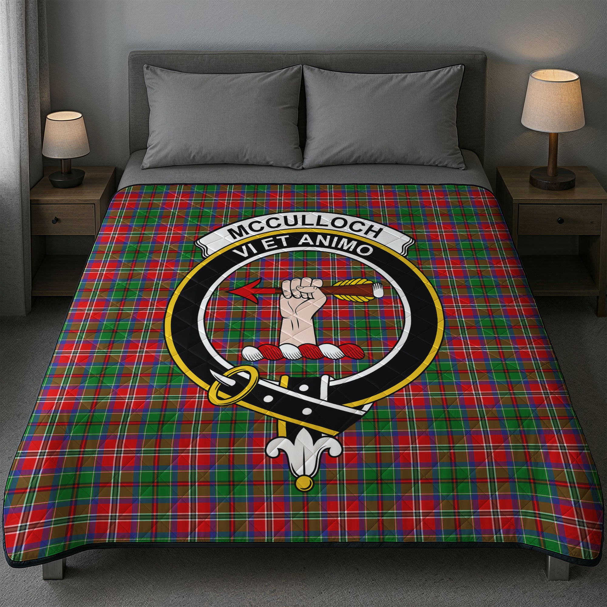McCulloch Tartan Crest Quilt