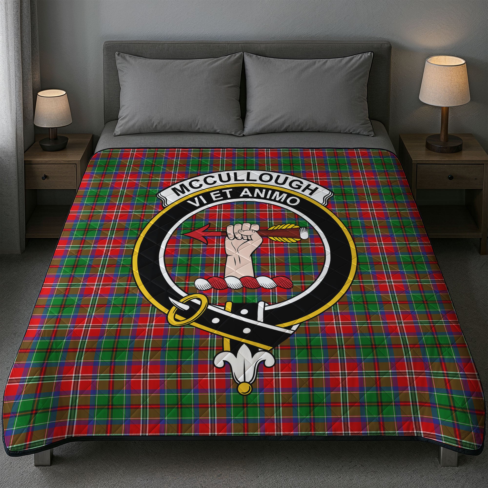 McCullough Tartan Crest Quilt