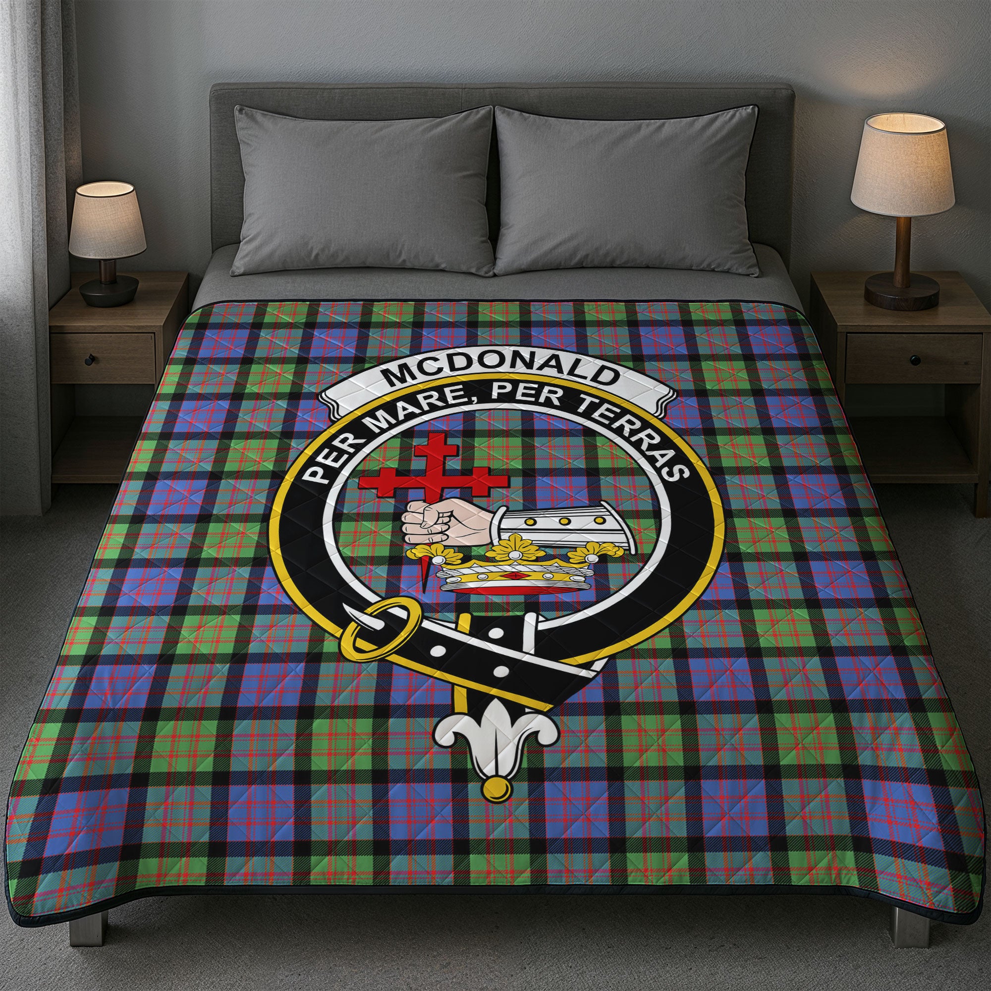 McDonald Ancient Tartan Crest Quilt