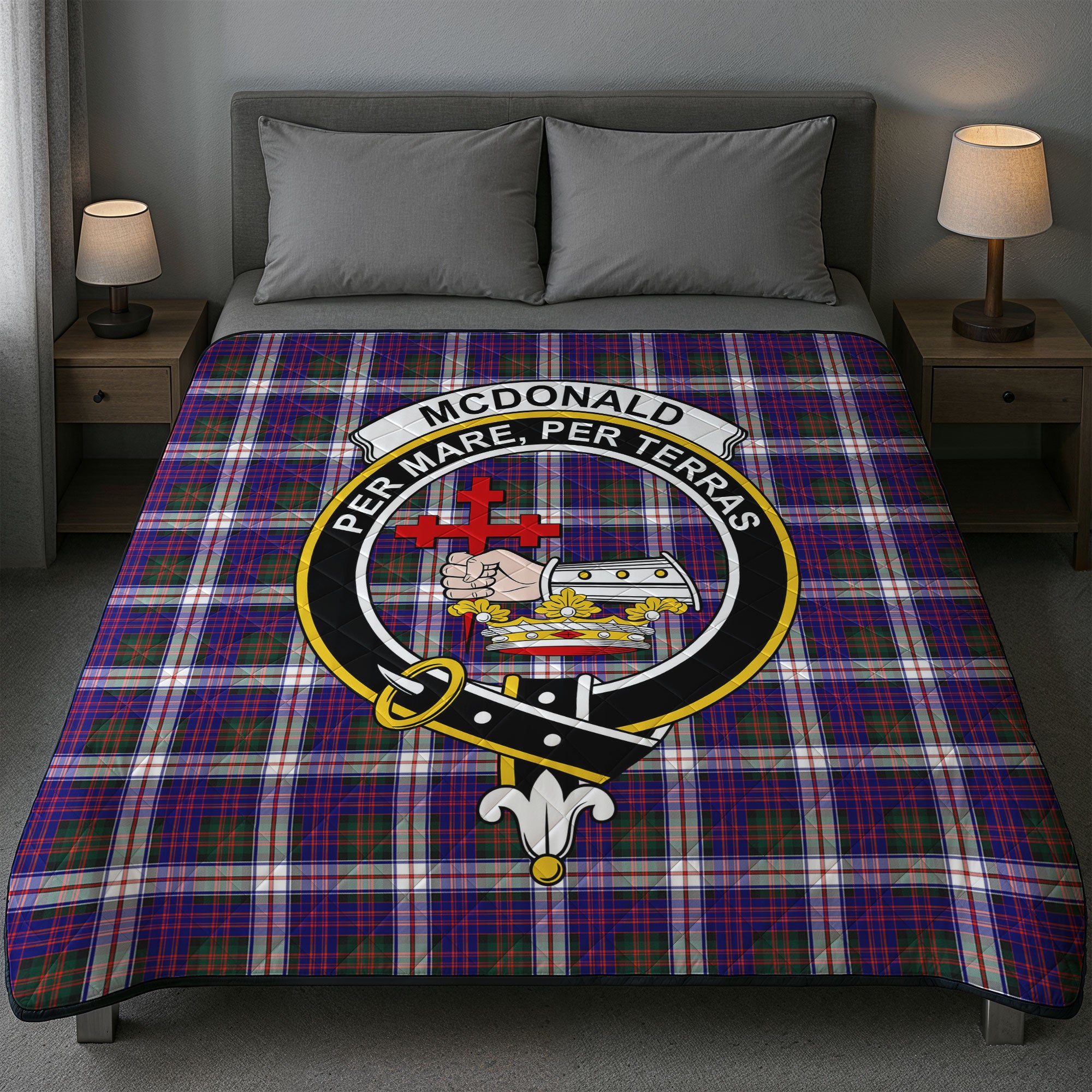 McDonald Dress Modern Tartan Crest Quilt