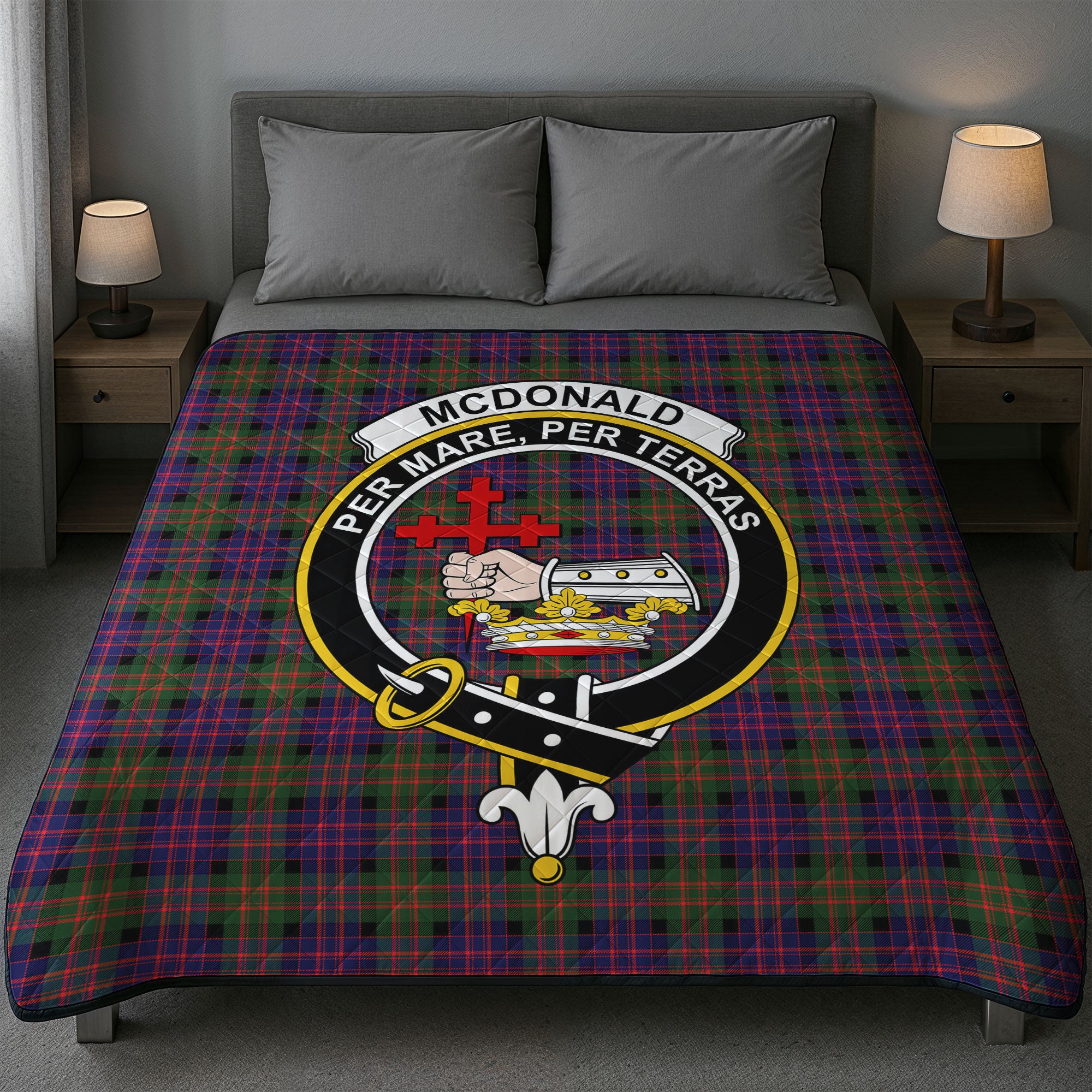 McDonald Modern Tartan Crest Quilt