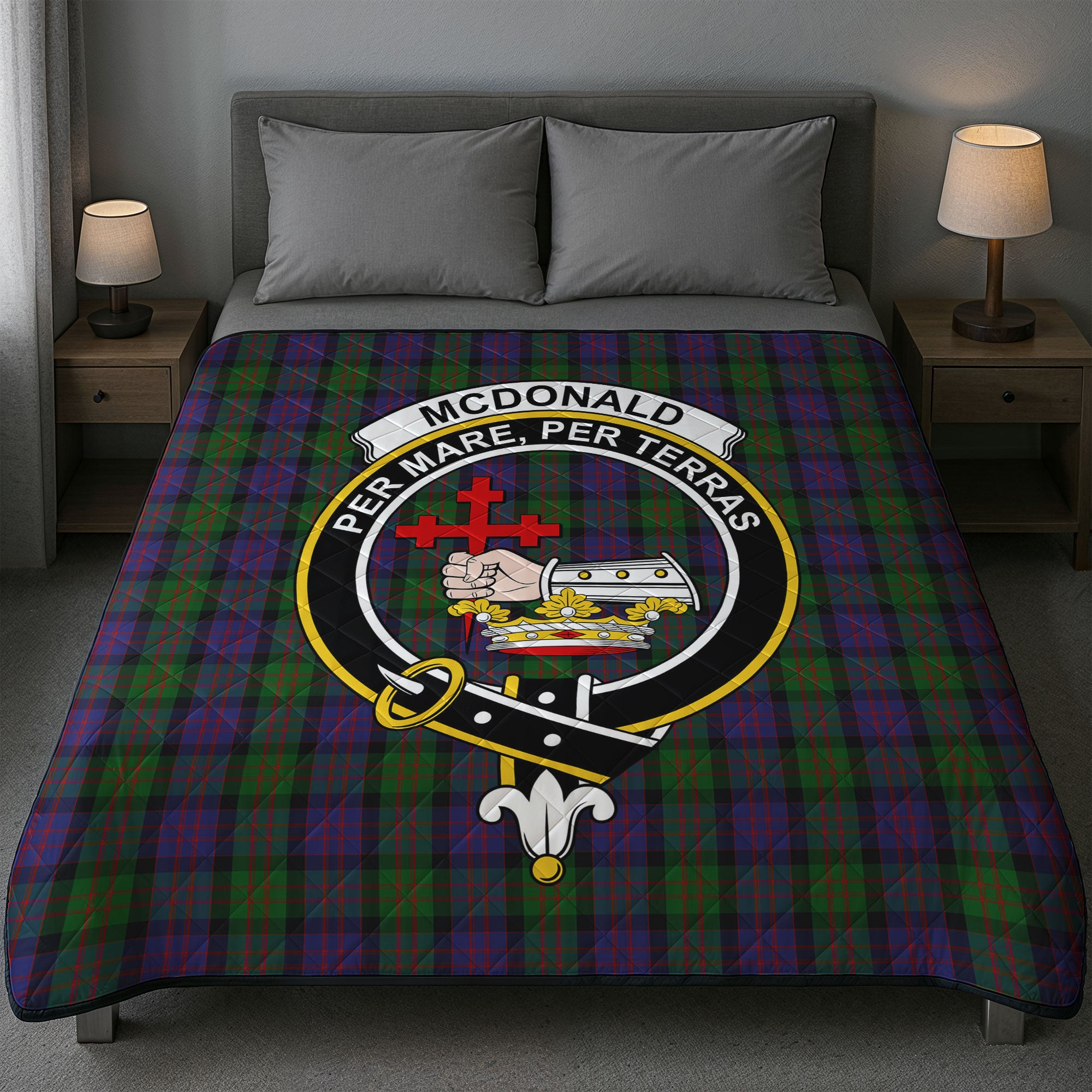 McDonald Tartan Crest Quilt