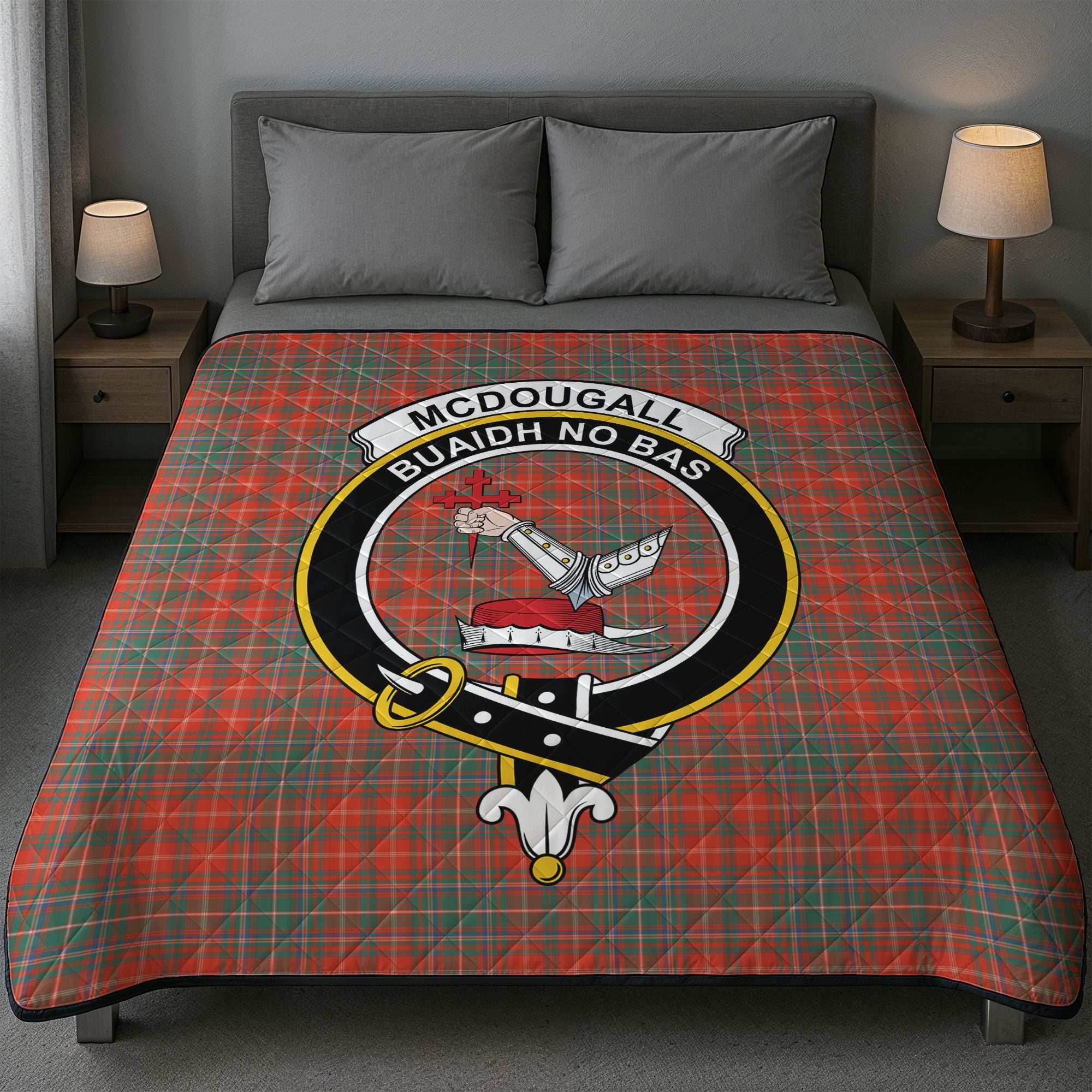 McDougall Ancient Tartan Crest Quilt