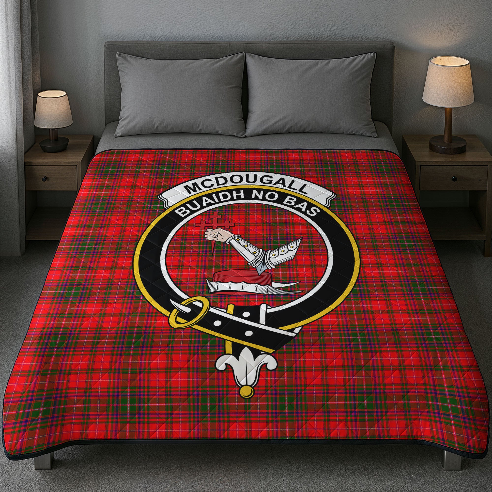 McDougall Modern Tartan Crest Quilt