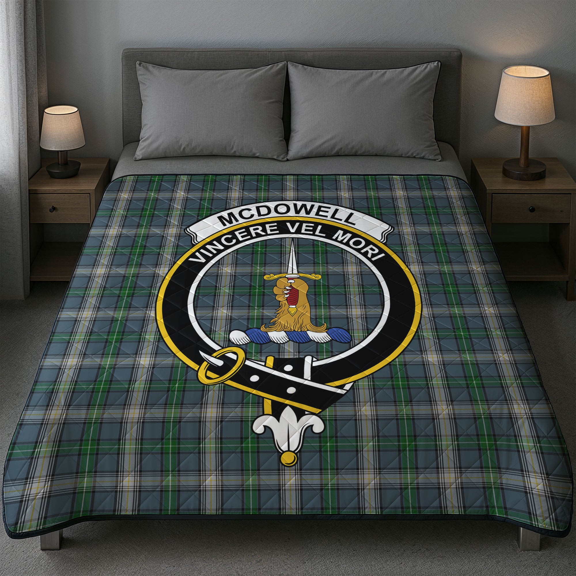 McDowell (MacDowell) Tartan Crest Quilt