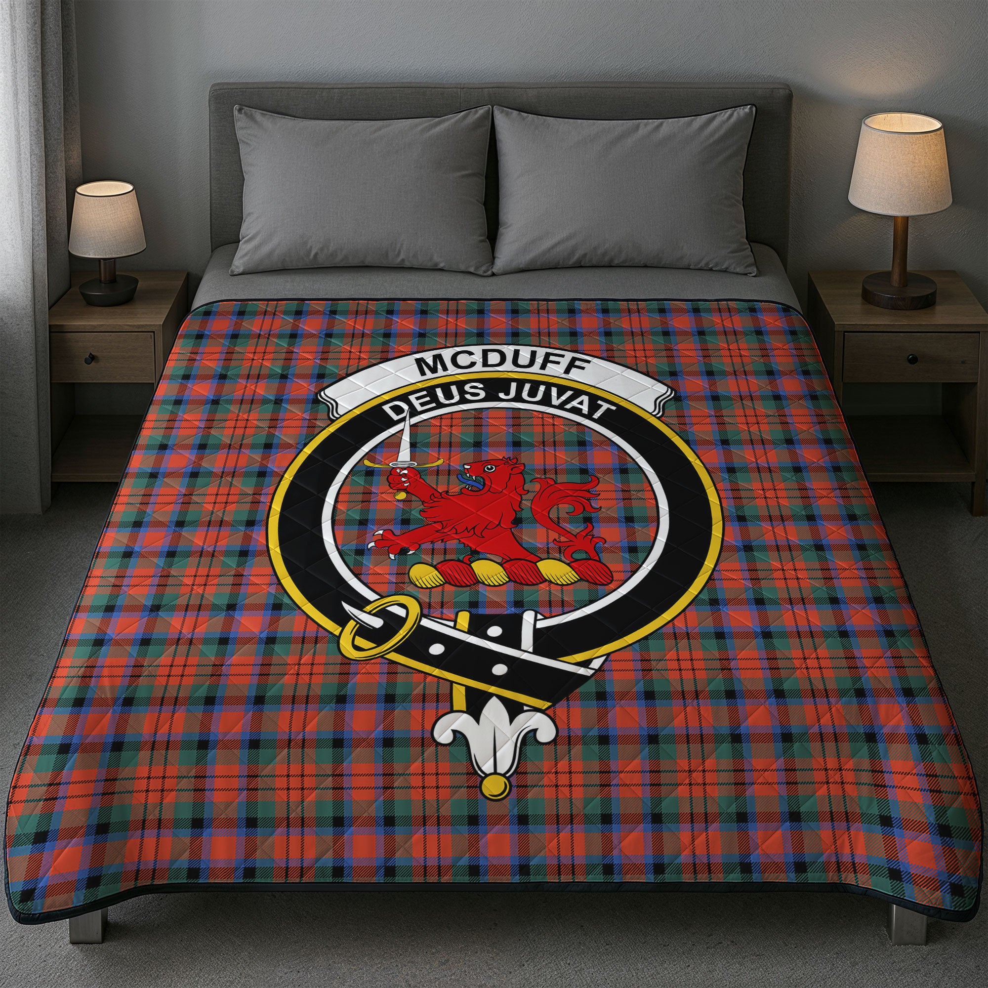 McDuff Ancient Tartan Crest Quilt