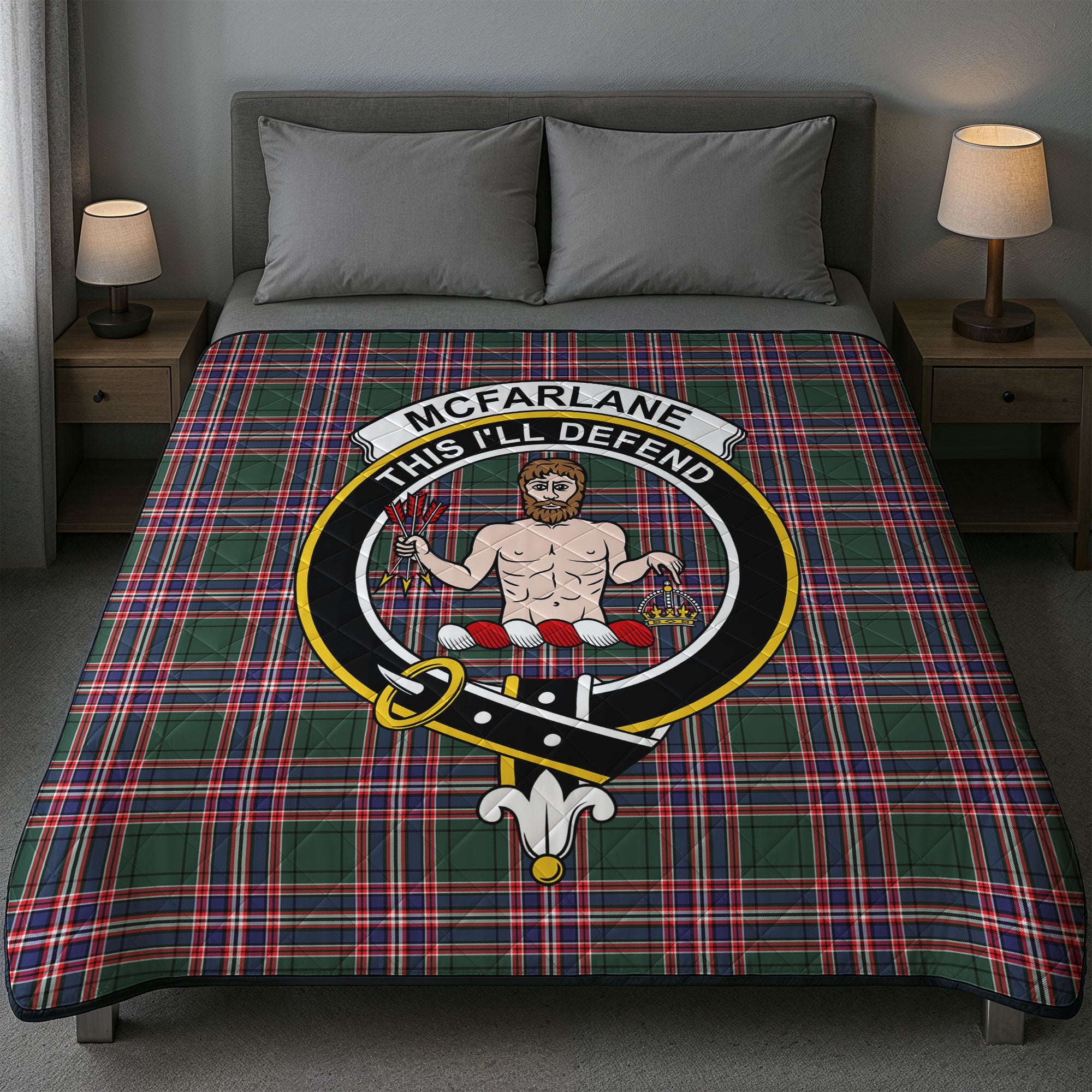 McFarlane Hunting Modern Tartan Crest Quilt