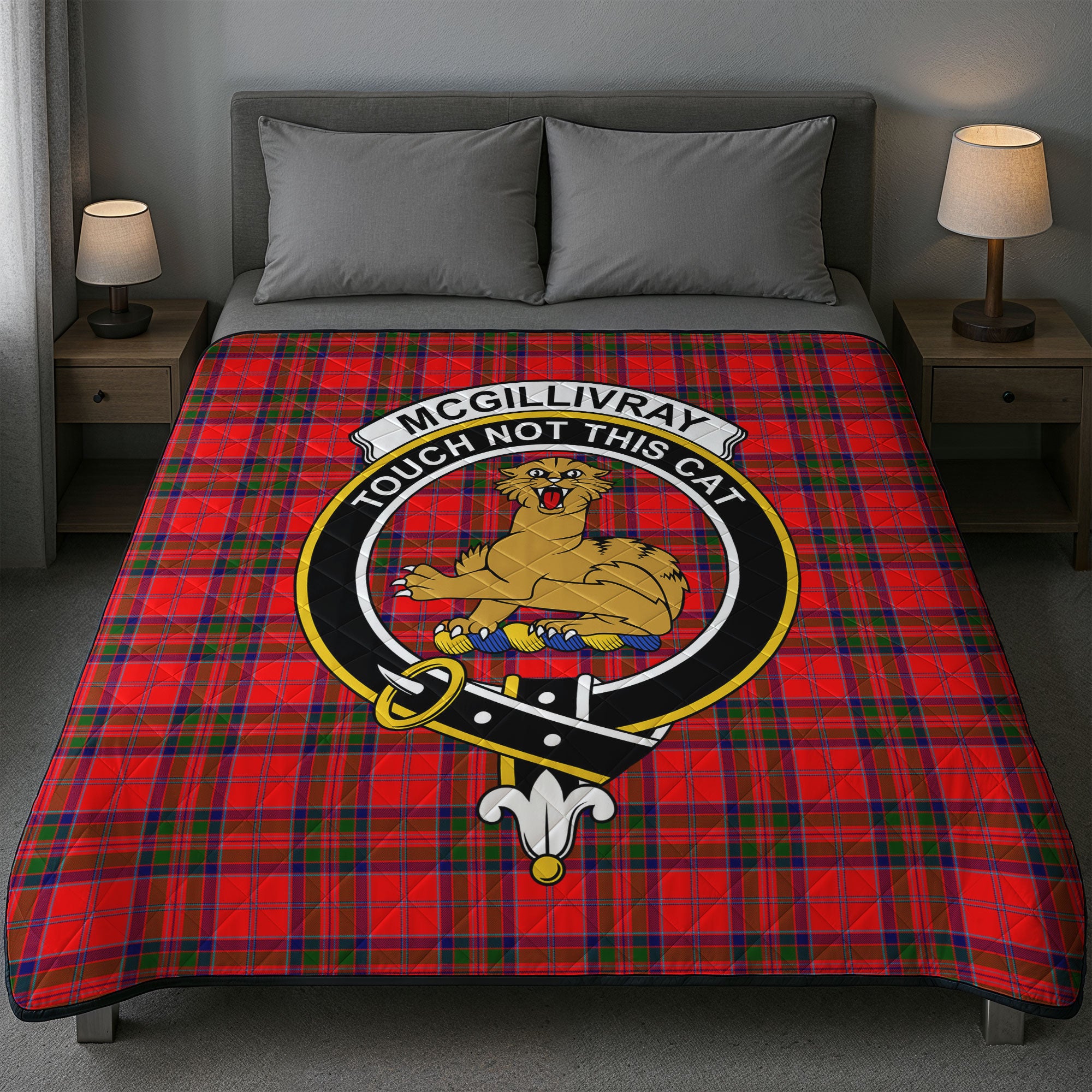 McGillivray Modern Tartan Crest Quilt