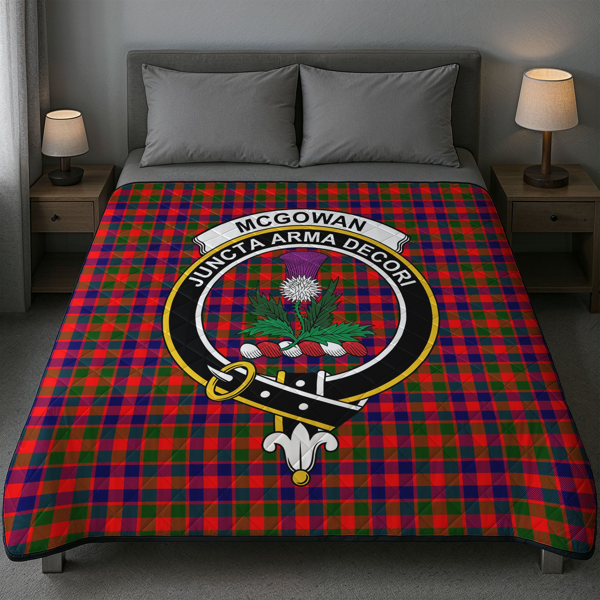 McGowan Tartan Crest Quilt