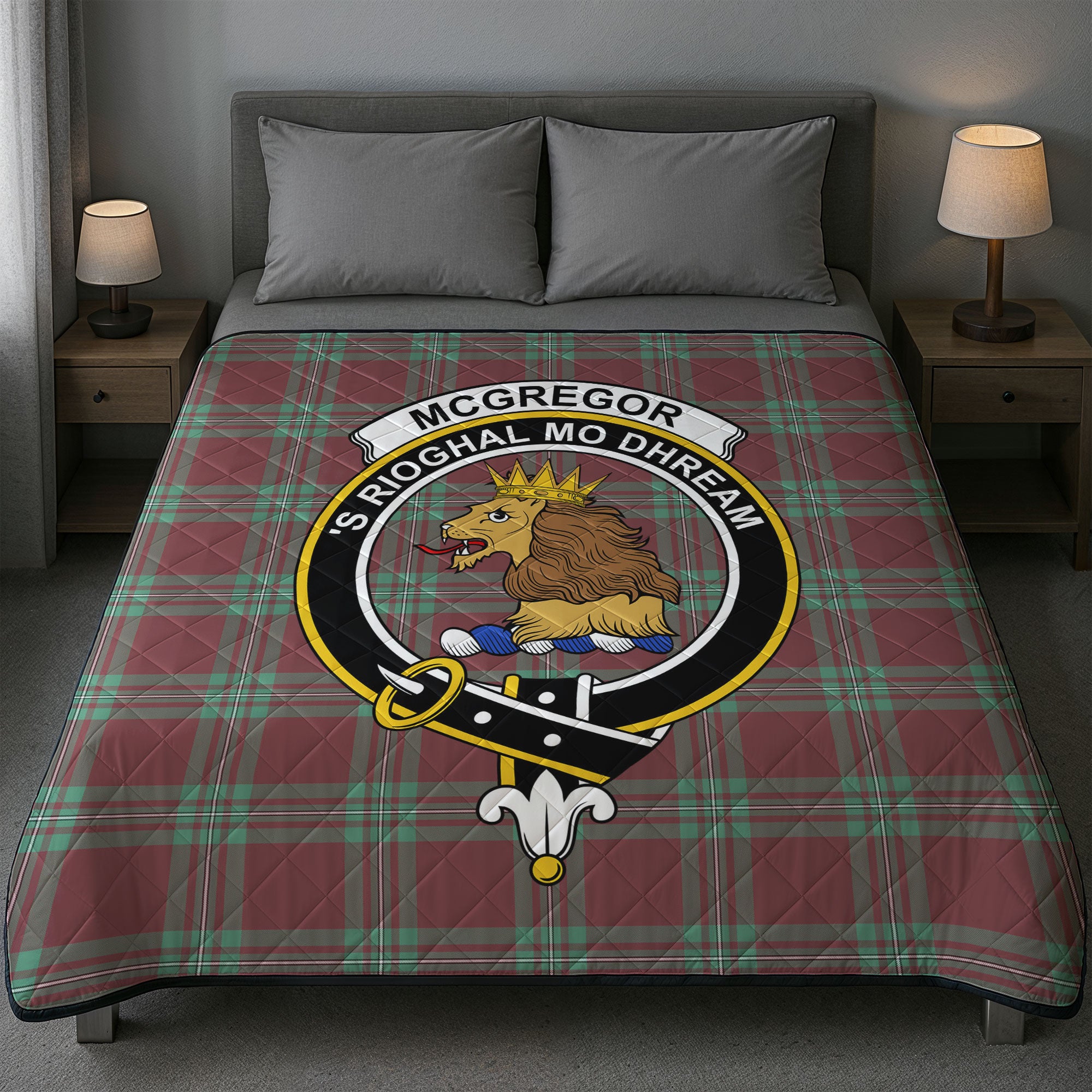 McGregor Hunting Ancient Tartan Crest Quilt