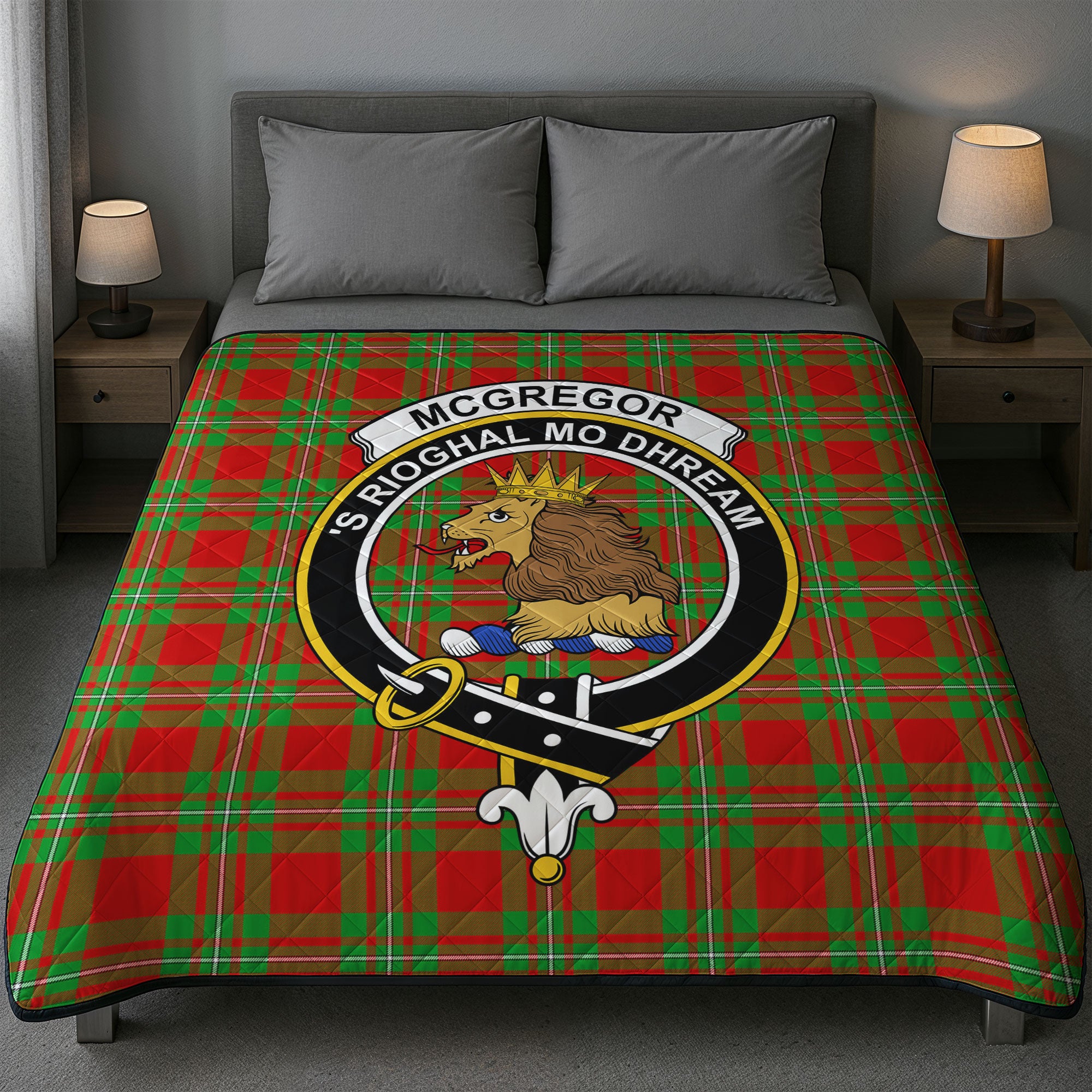 McGregor Modern Tartan Crest Quilt