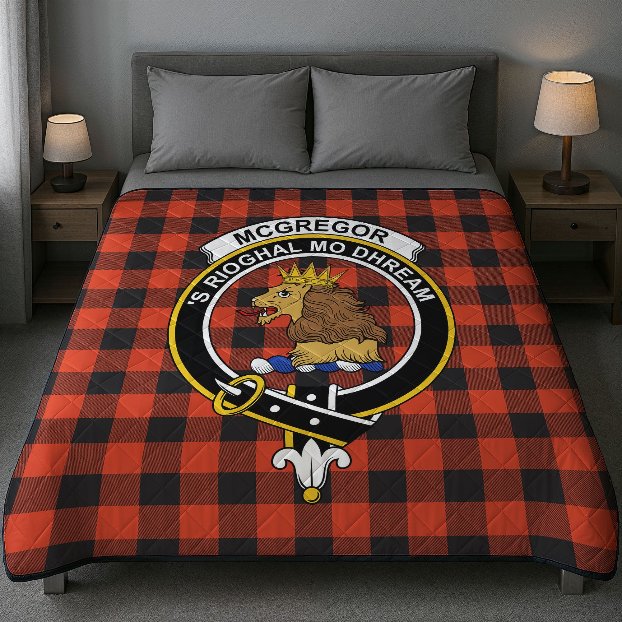 McGregor Rob Roy Ancient Tartan Crest Quilt