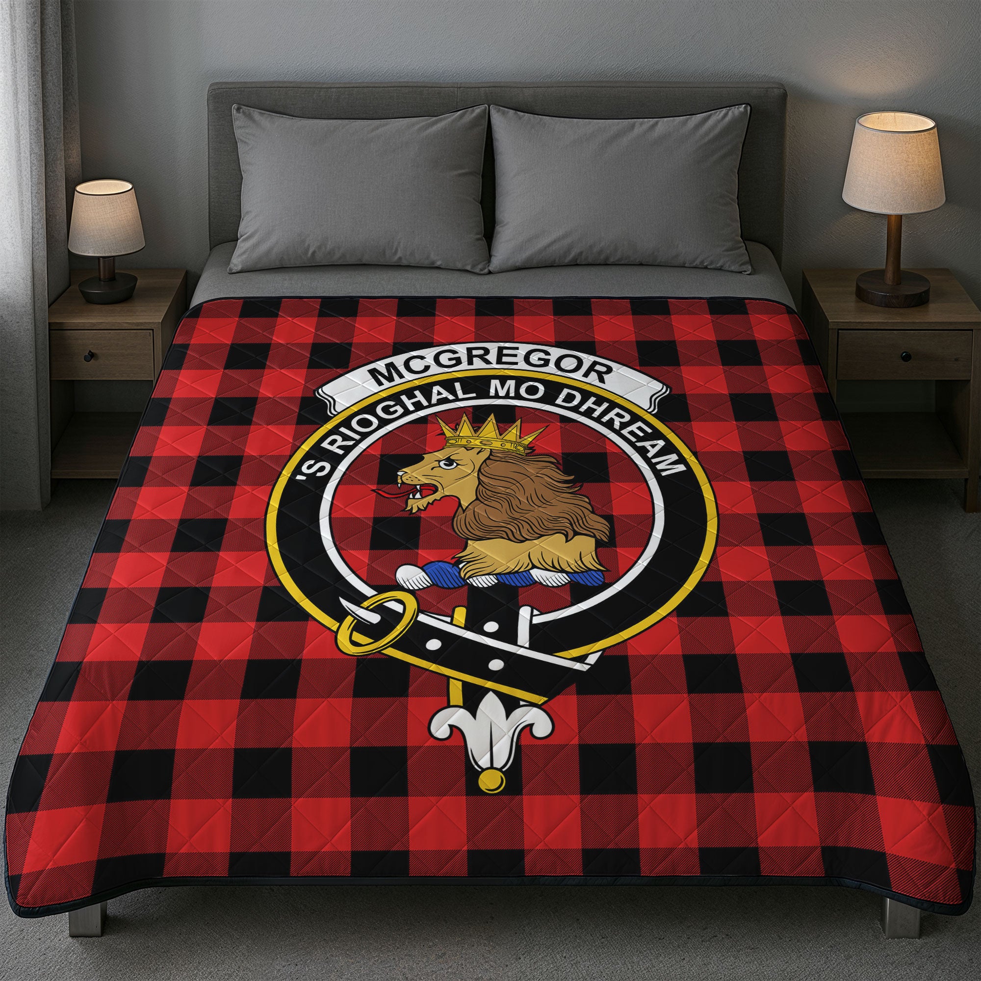 McGregor Rob Roy Modern Tartan Crest Quilt