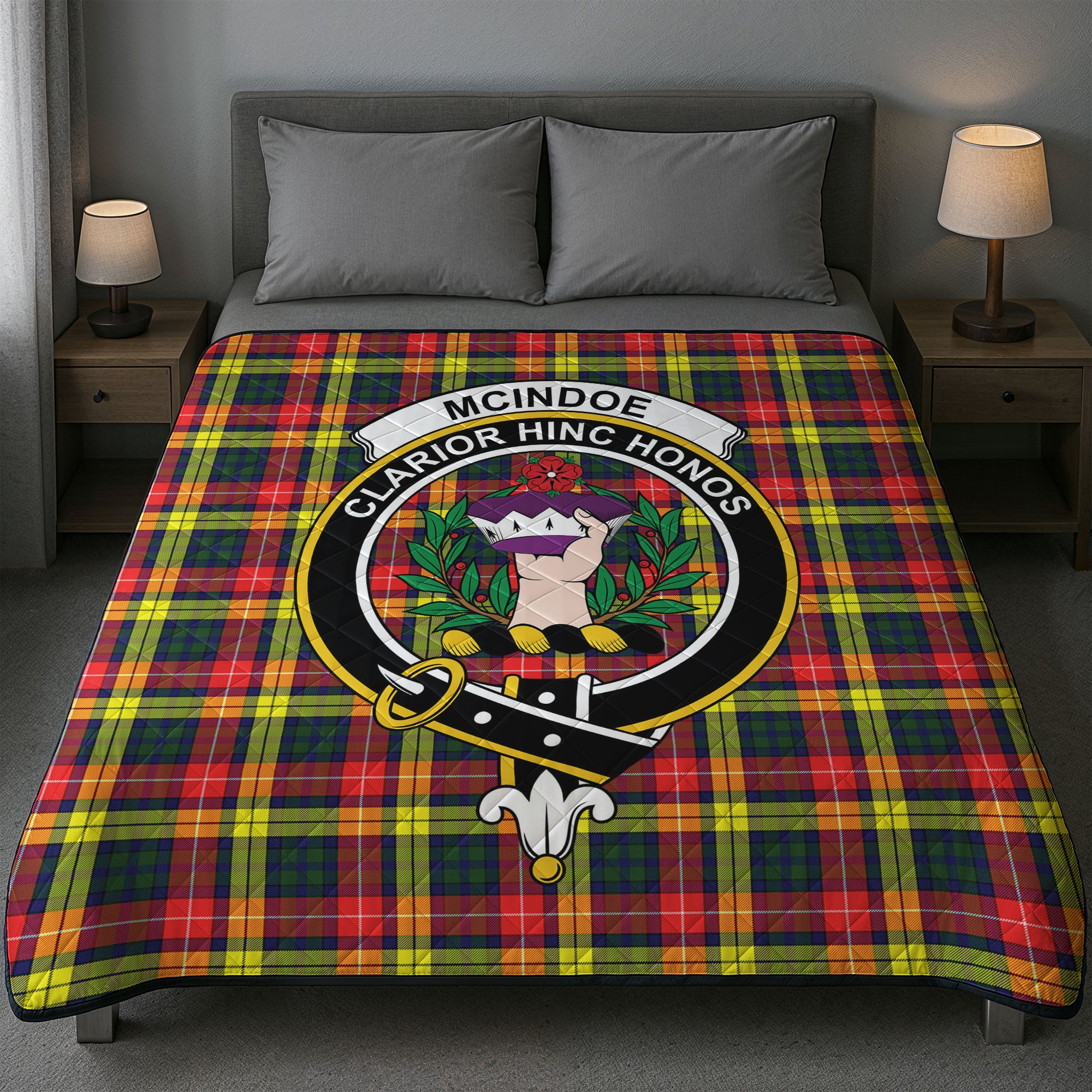 McIndoe Tartan Crest Quilt