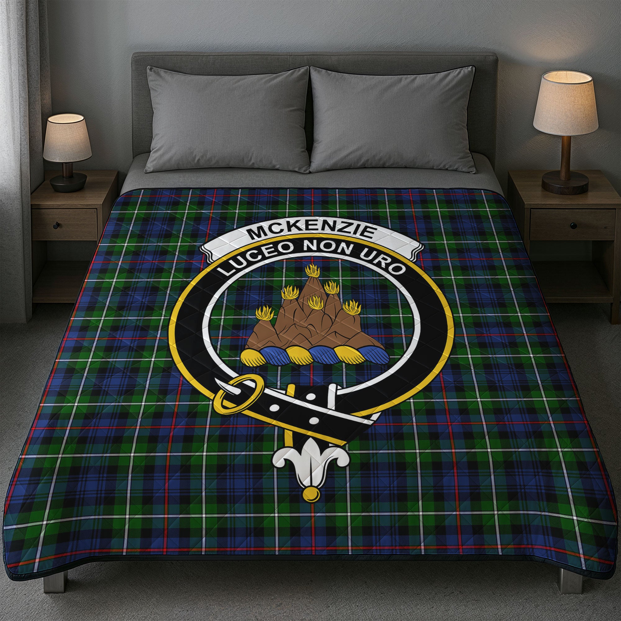 McKenzie Modern Tartan Crest Quilt